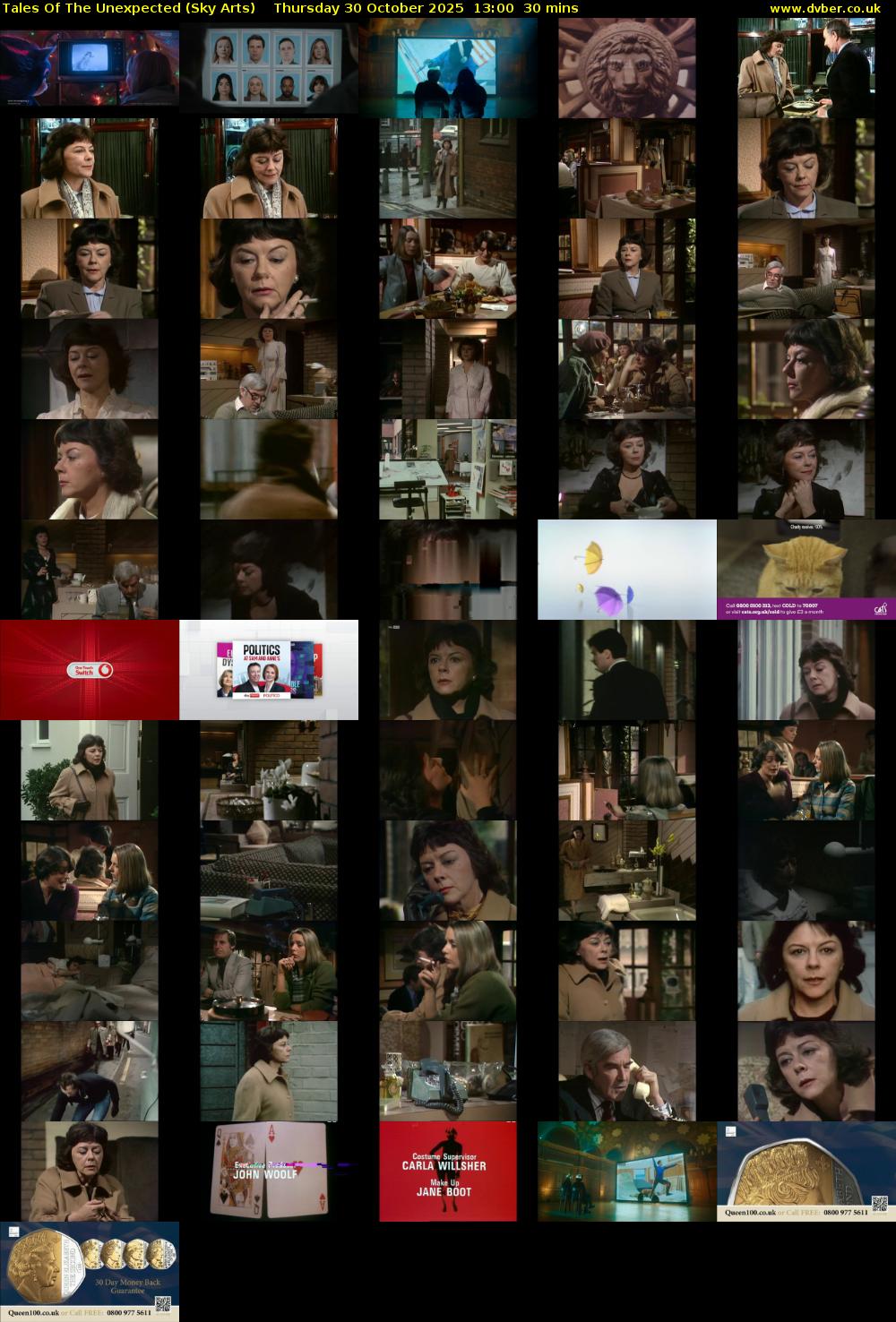 Tales Of The Unexpected (Sky Arts) Thursday 30 October 2025 13:00 - 13:30