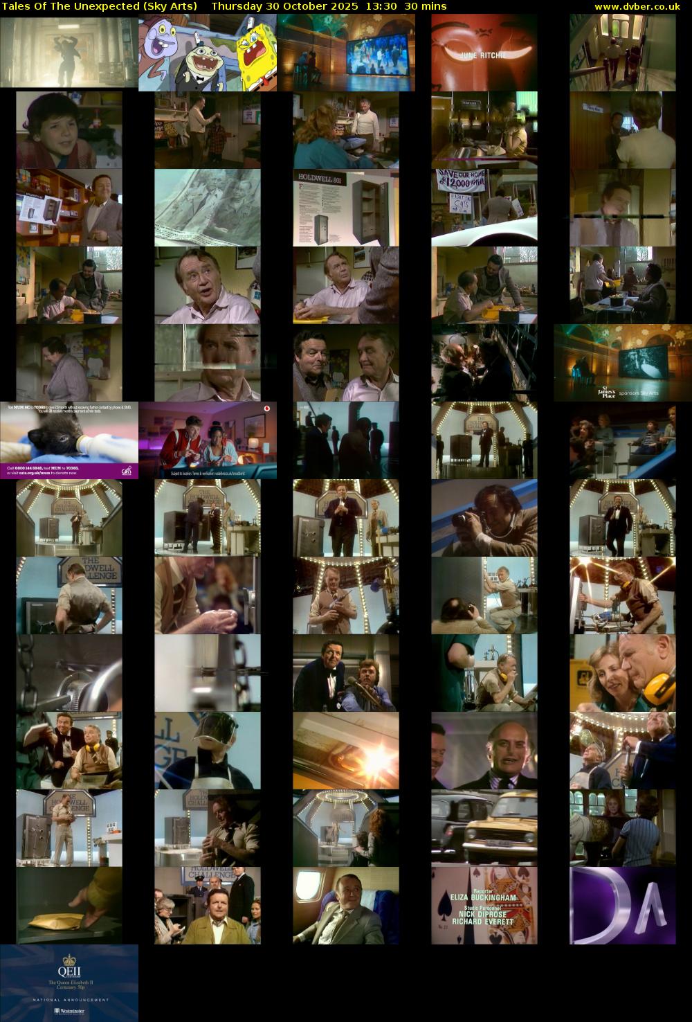 Tales Of The Unexpected (Sky Arts) Thursday 30 October 2025 13:30 - 14:00