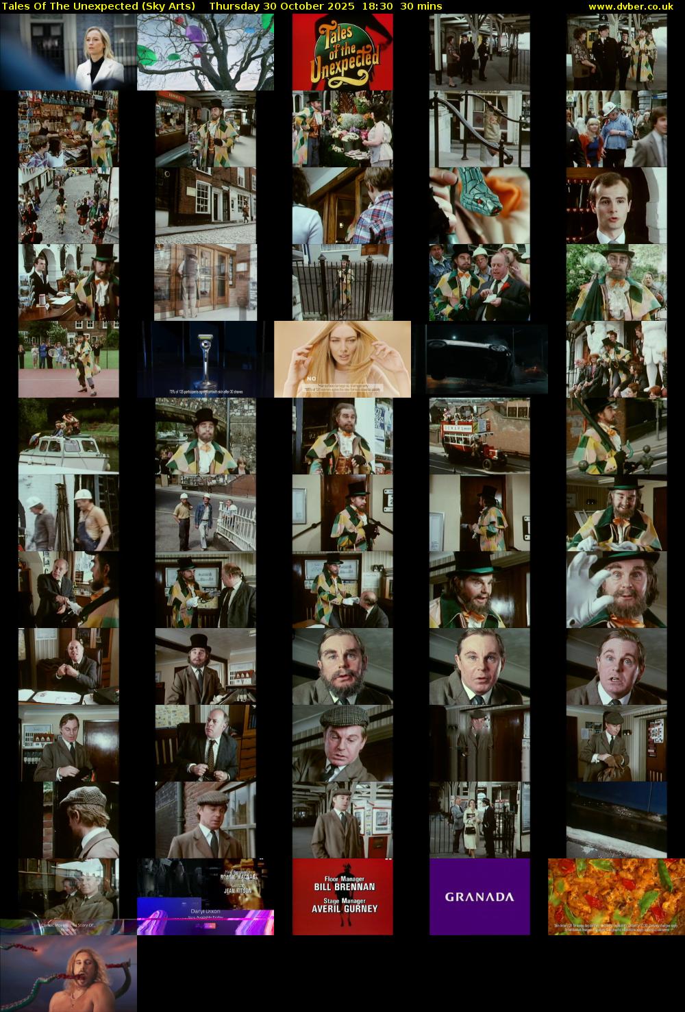 Tales Of The Unexpected (Sky Arts) Thursday 30 October 2025 18:30 - 19:00