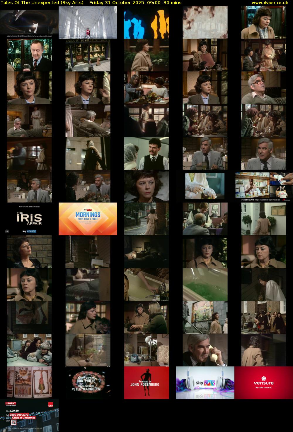 Tales Of The Unexpected (Sky Arts) Friday 31 October 2025 09:00 - 09:30