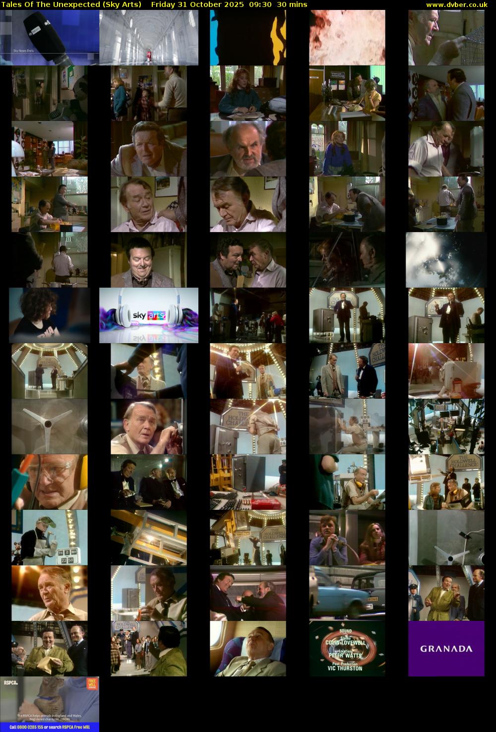 Tales Of The Unexpected (Sky Arts) Friday 31 October 2025 09:30 - 10:00