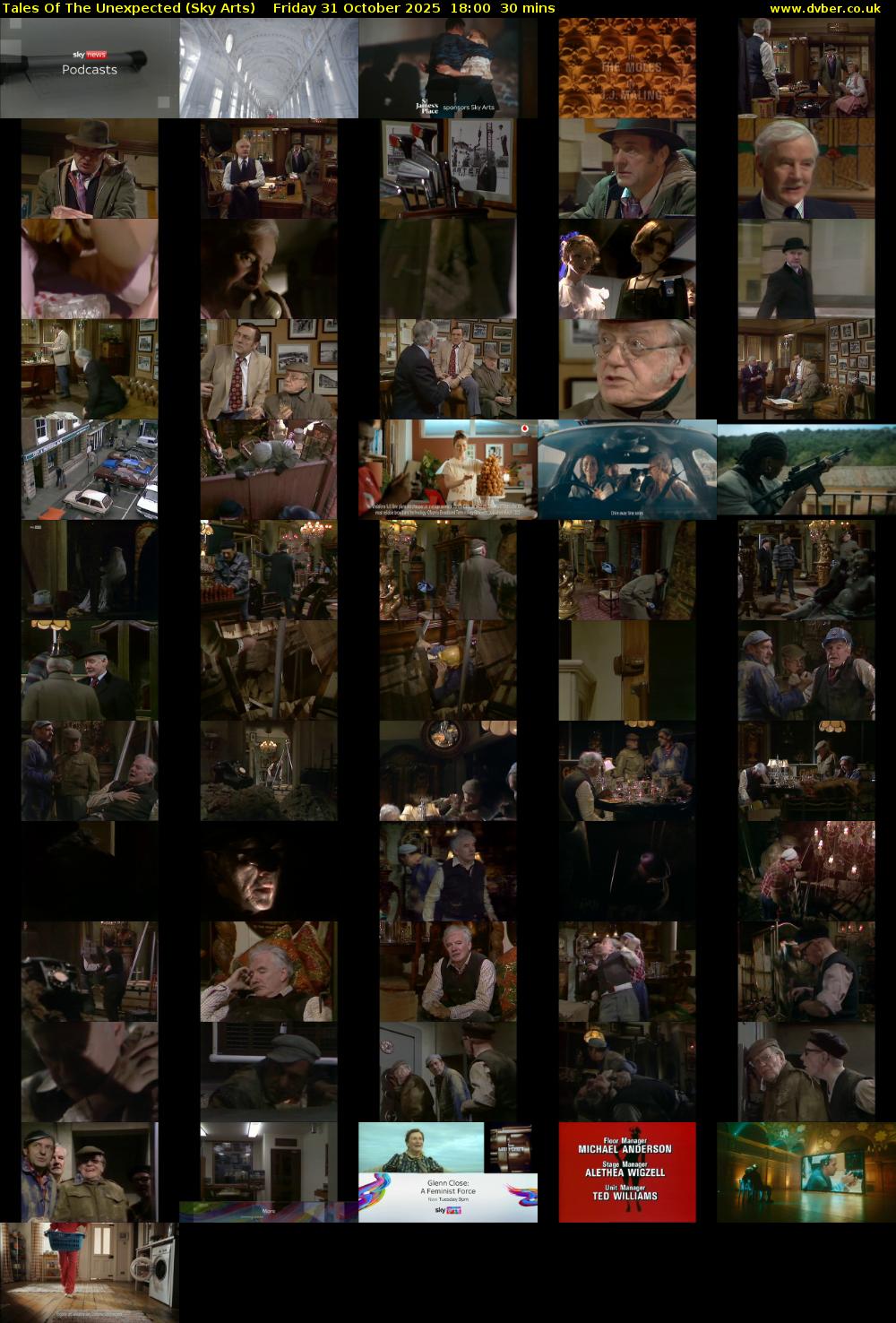 Tales Of The Unexpected (Sky Arts) Friday 31 October 2025 18:00 - 18:30