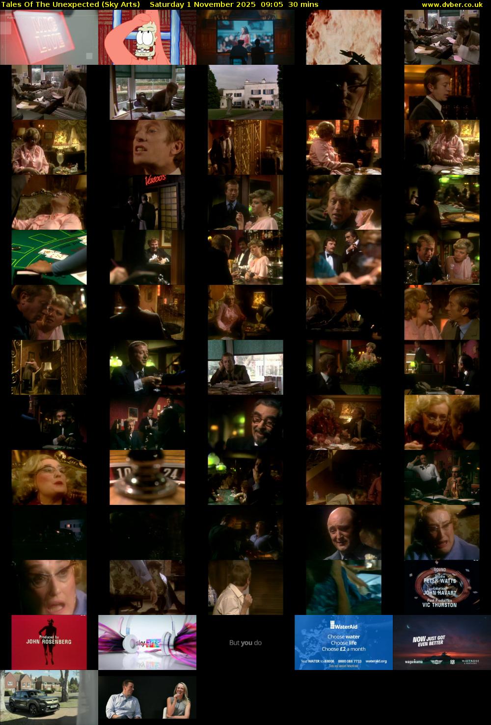 Tales Of The Unexpected (Sky Arts) Saturday 1 November 2025 09:05 - 09:35