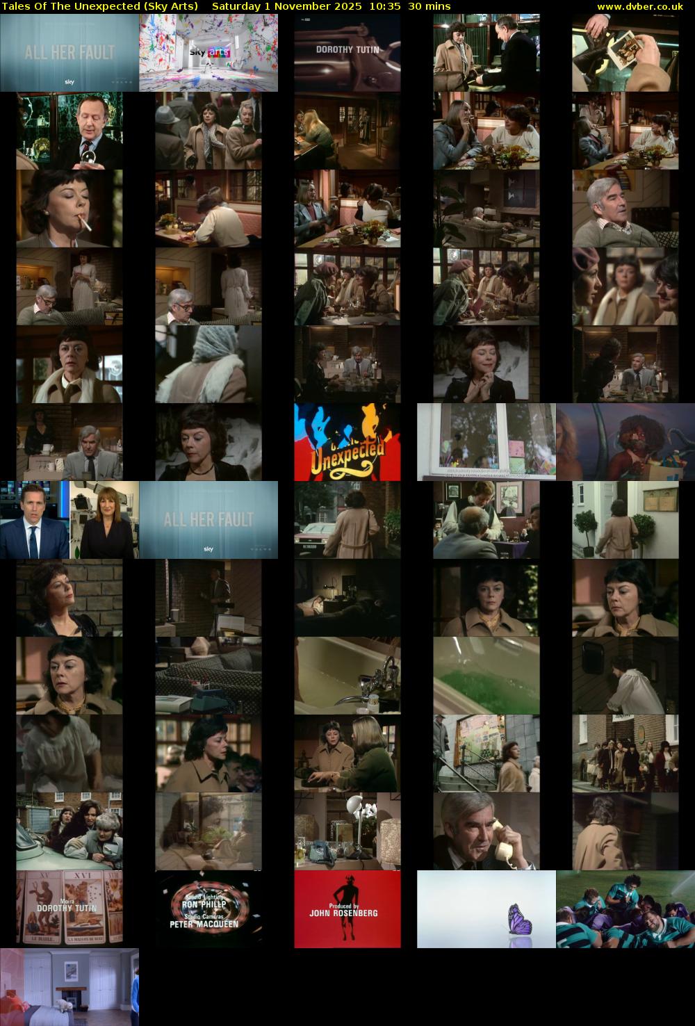 Tales Of The Unexpected (Sky Arts) Saturday 1 November 2025 10:35 - 11:05