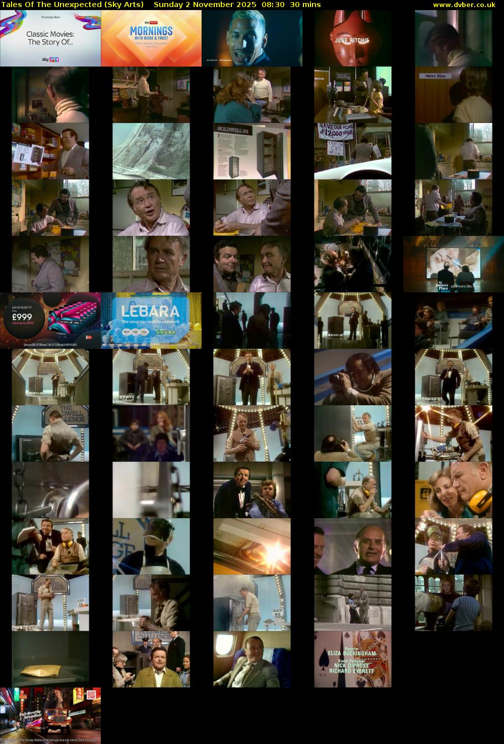 Tales Of The Unexpected (Sky Arts) Sunday 2 November 2025 08:30 - 09:00