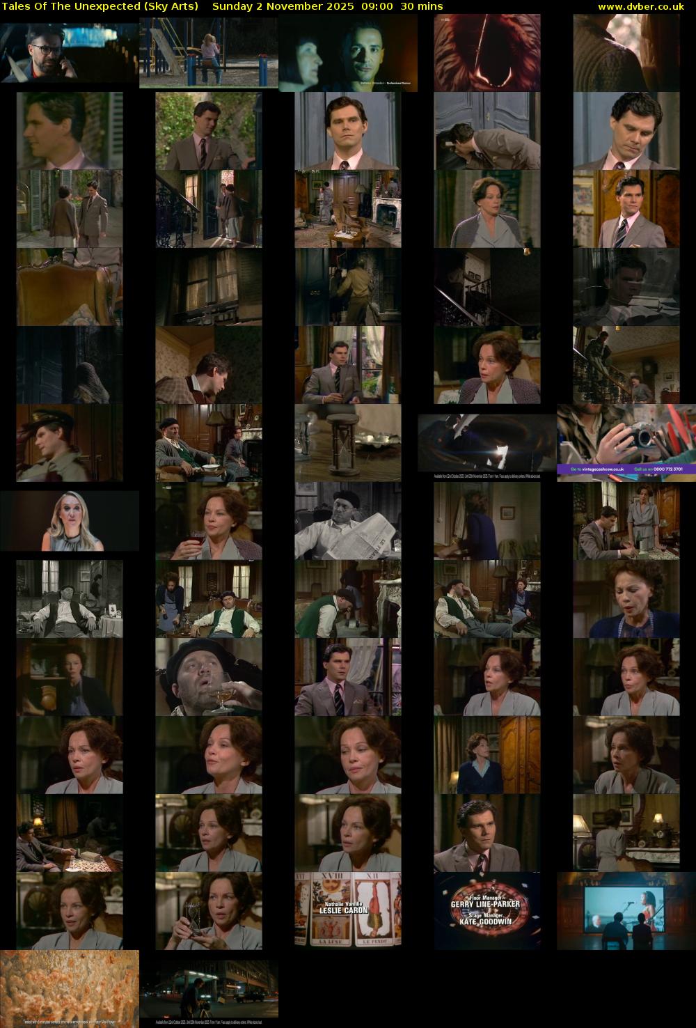 Tales Of The Unexpected (Sky Arts) Sunday 2 November 2025 09:00 - 09:30