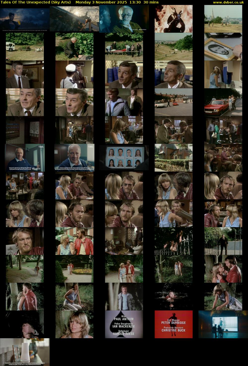 Tales Of The Unexpected (Sky Arts) Monday 3 November 2025 13:30 - 14:00