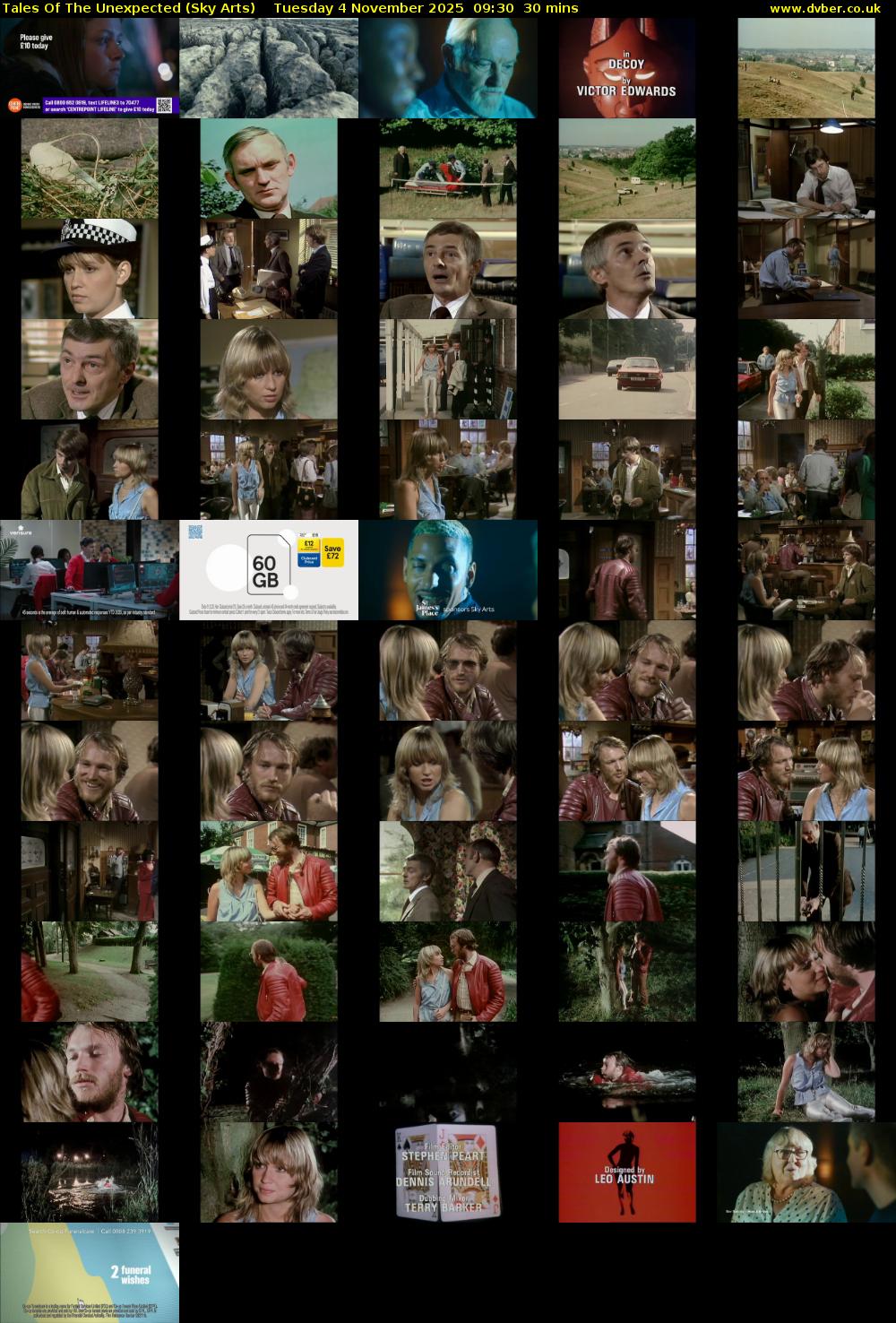 Tales Of The Unexpected (Sky Arts) Tuesday 4 November 2025 09:30 - 10:00