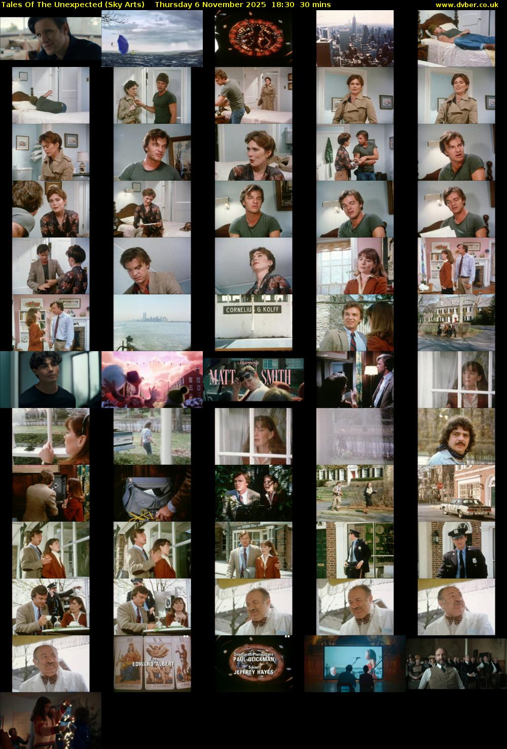 Tales Of The Unexpected (Sky Arts) Thursday 6 November 2025 18:30 - 19:00