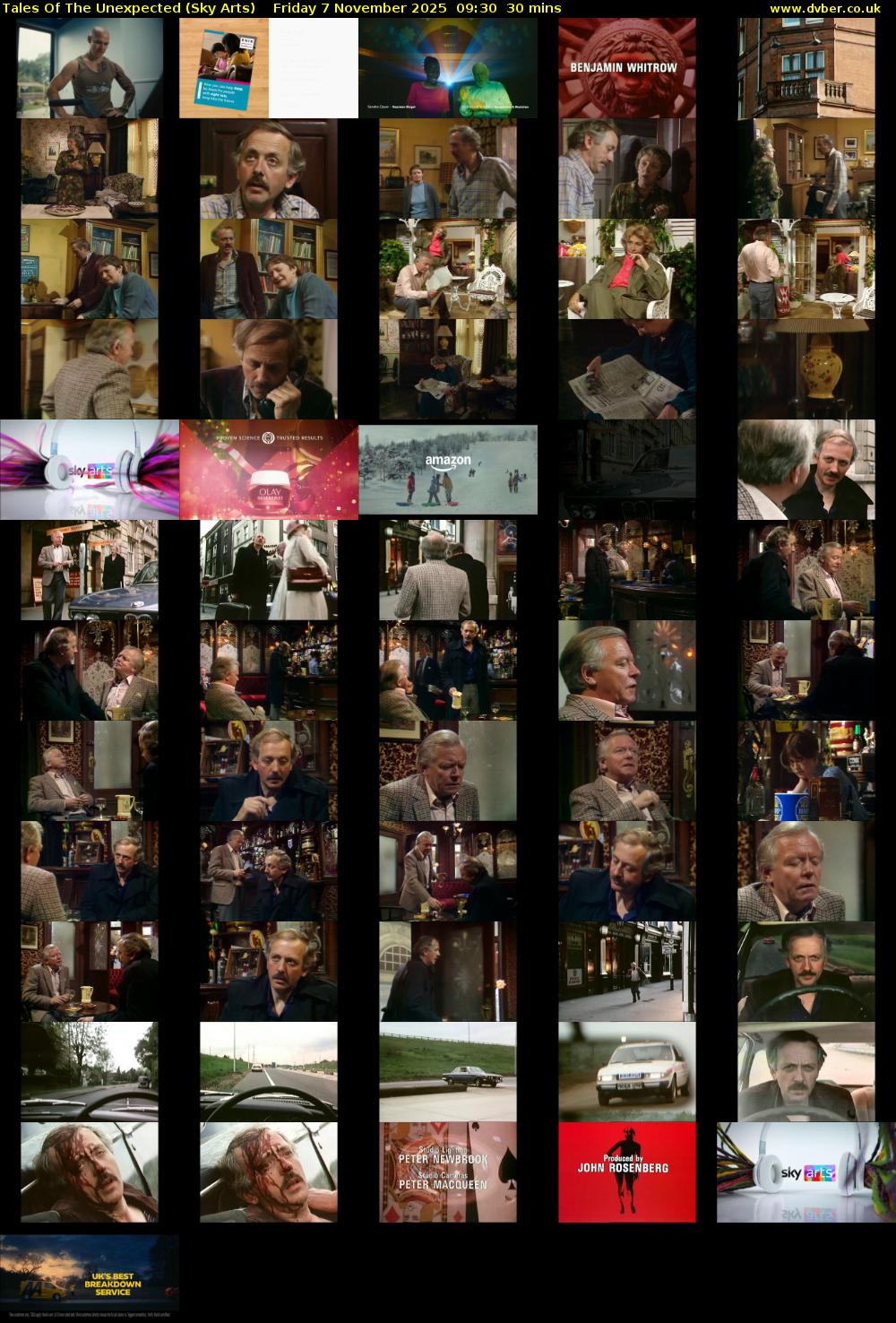 Tales Of The Unexpected (Sky Arts) Friday 7 November 2025 09:30 - 10:00