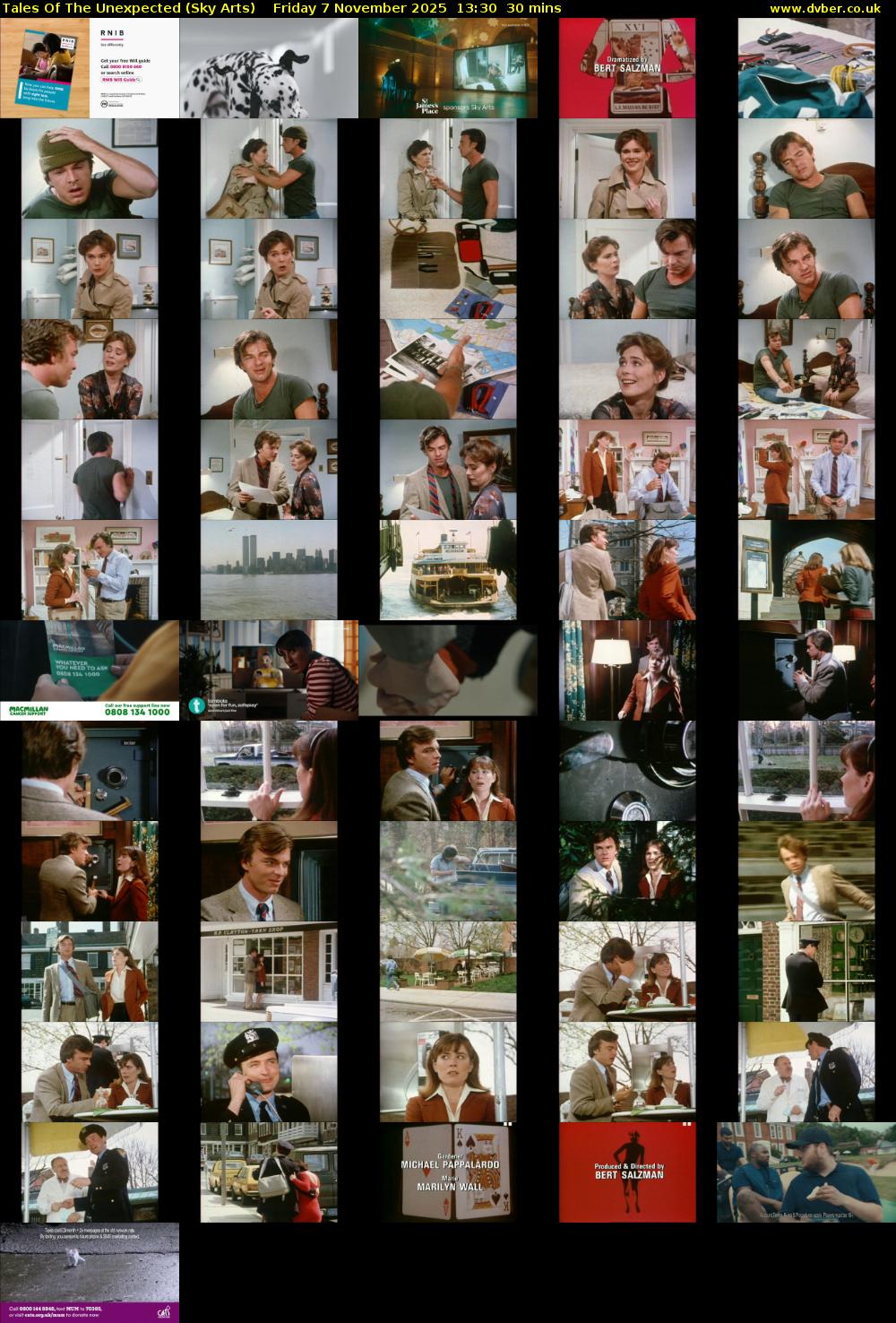 Tales Of The Unexpected (Sky Arts) Friday 7 November 2025 13:30 - 14:00