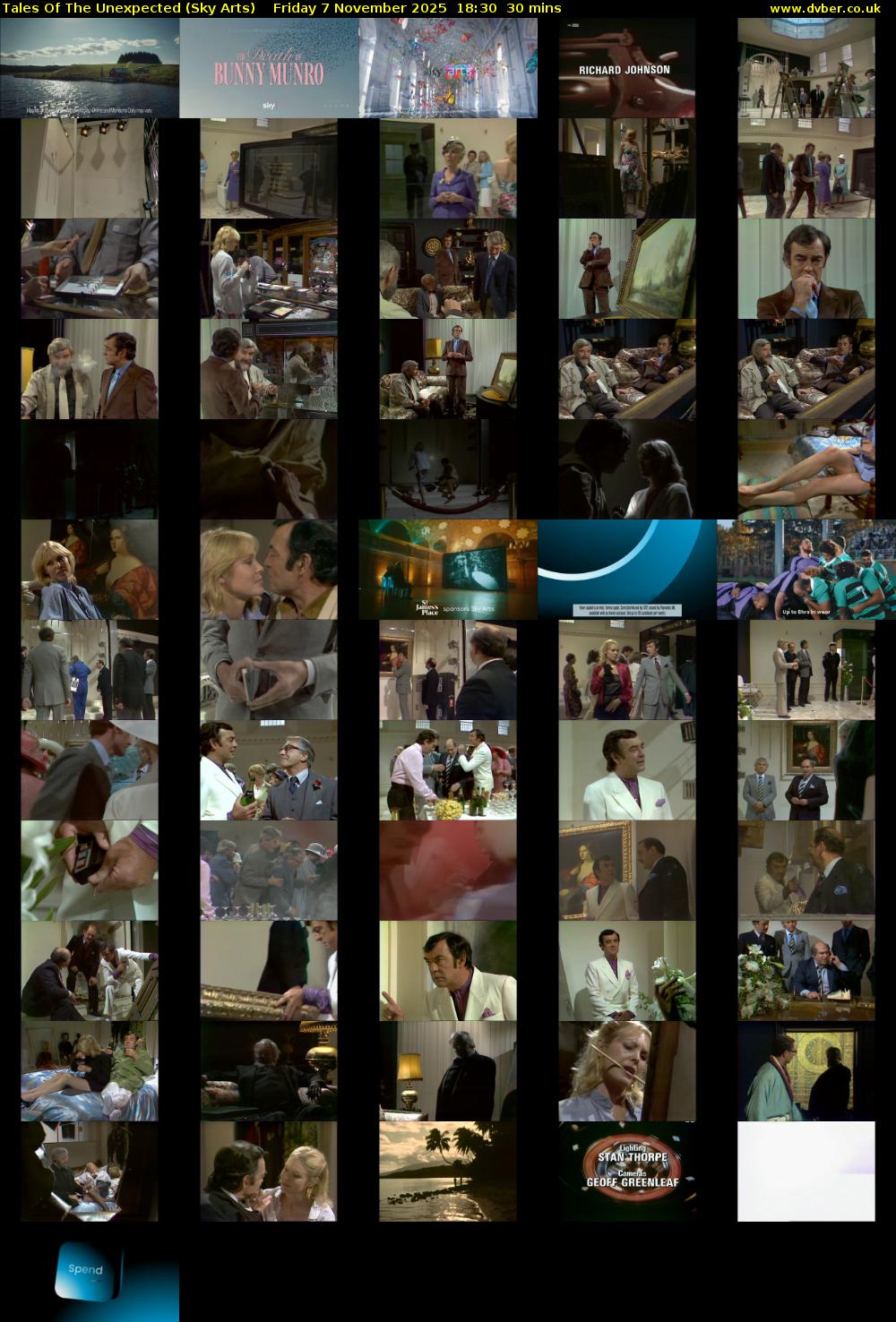 Tales Of The Unexpected (Sky Arts) Friday 7 November 2025 18:30 - 19:00