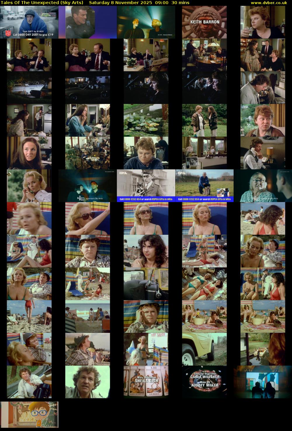 Tales Of The Unexpected (Sky Arts) Saturday 8 November 2025 09:00 - 09:30