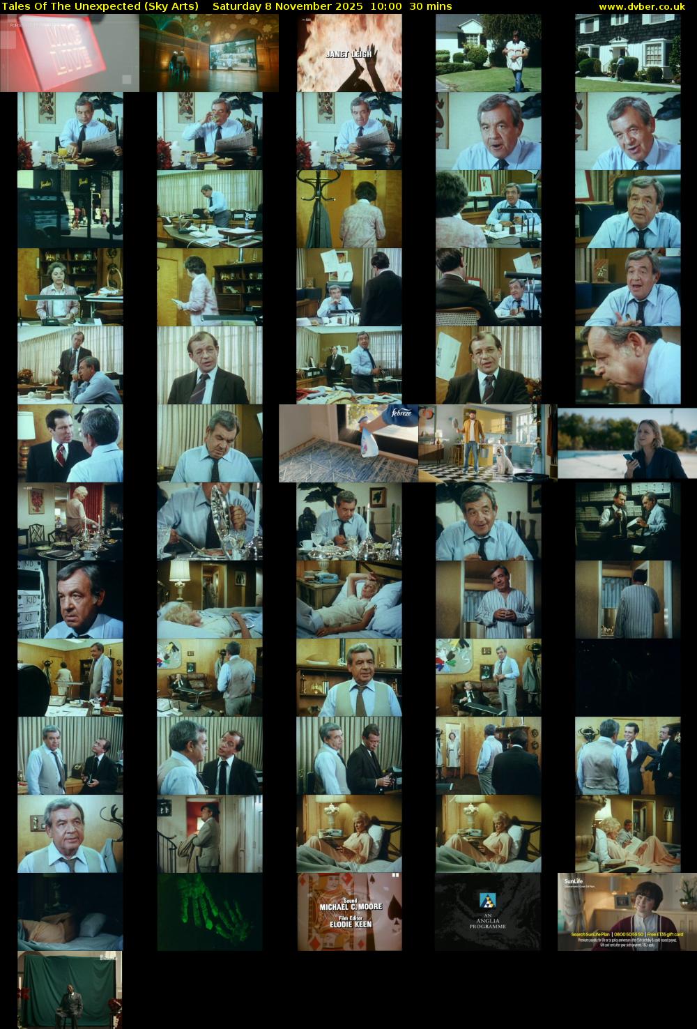 Tales Of The Unexpected (Sky Arts) Saturday 8 November 2025 10:00 - 10:30