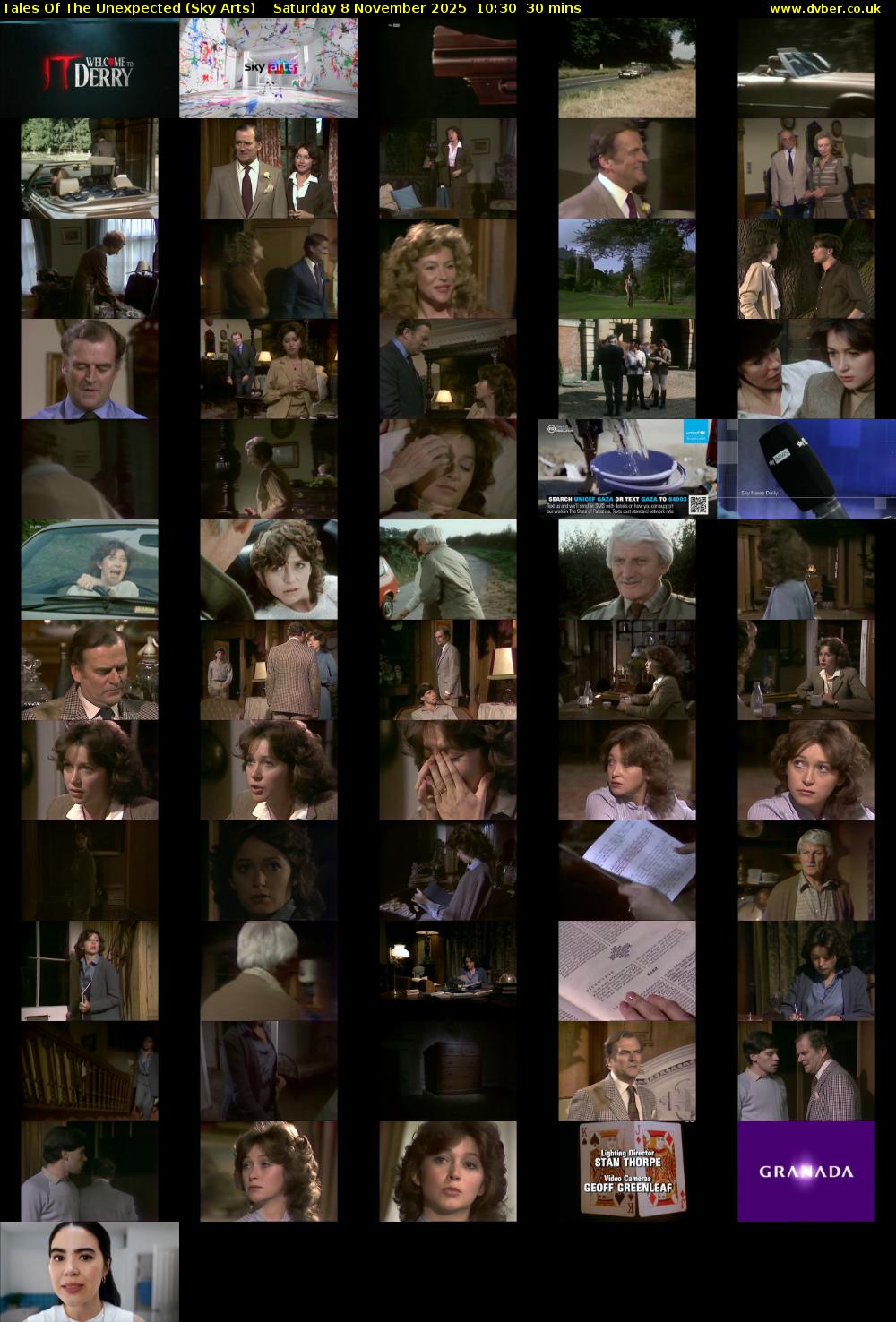 Tales Of The Unexpected (Sky Arts) Saturday 8 November 2025 10:30 - 11:00