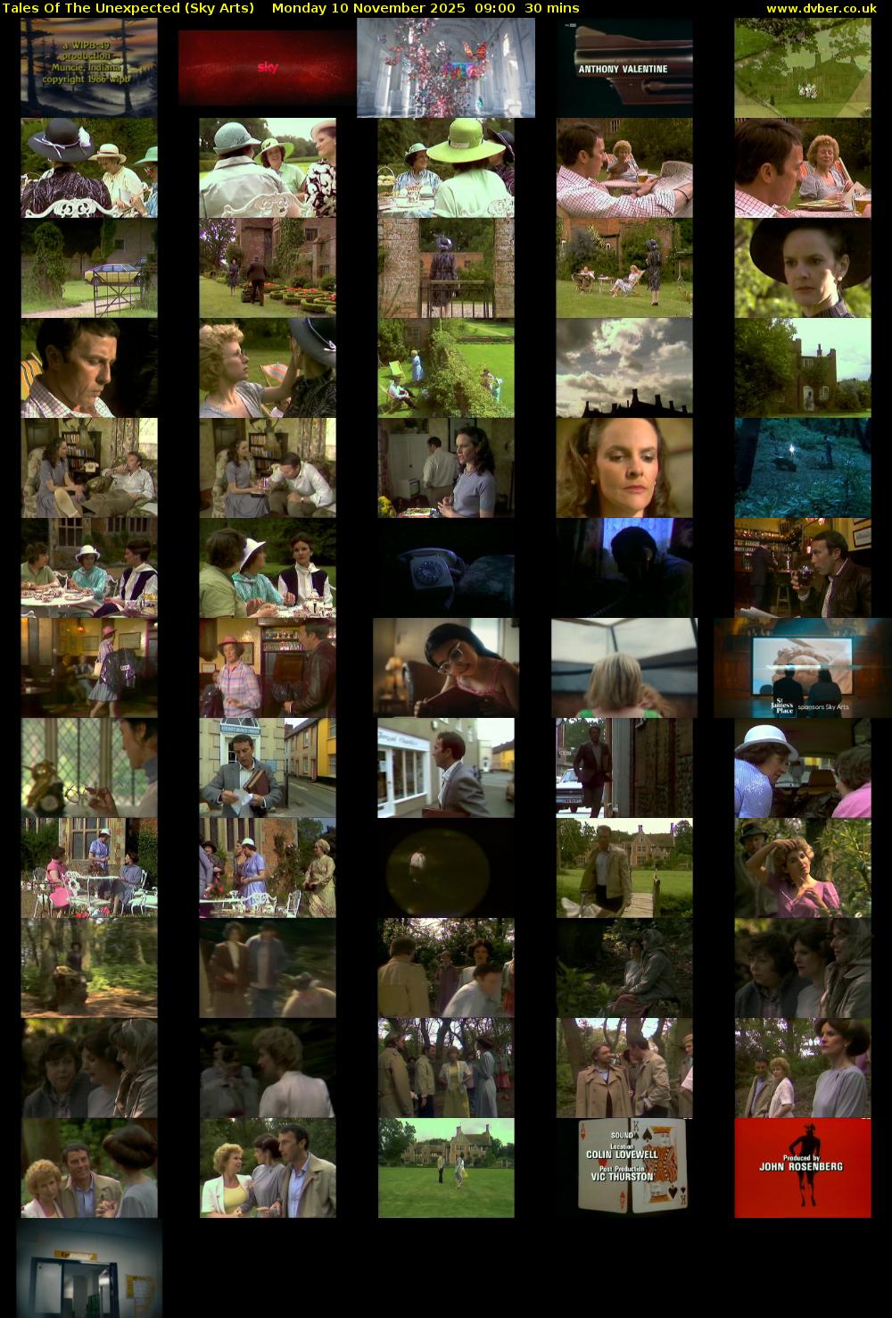 Tales Of The Unexpected (Sky Arts) Monday 10 November 2025 09:00 - 09:30