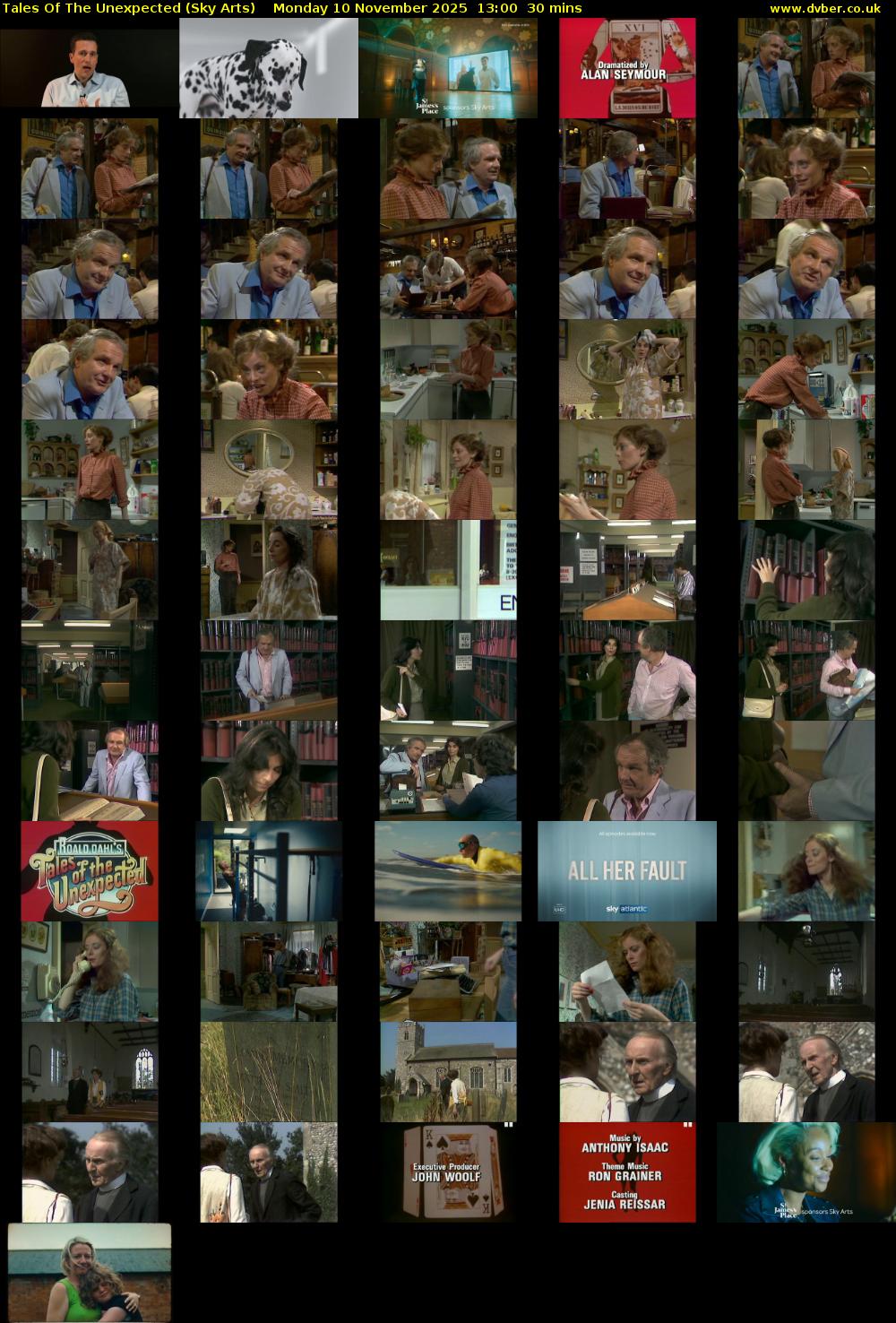 Tales Of The Unexpected (Sky Arts) Monday 10 November 2025 13:00 - 13:30