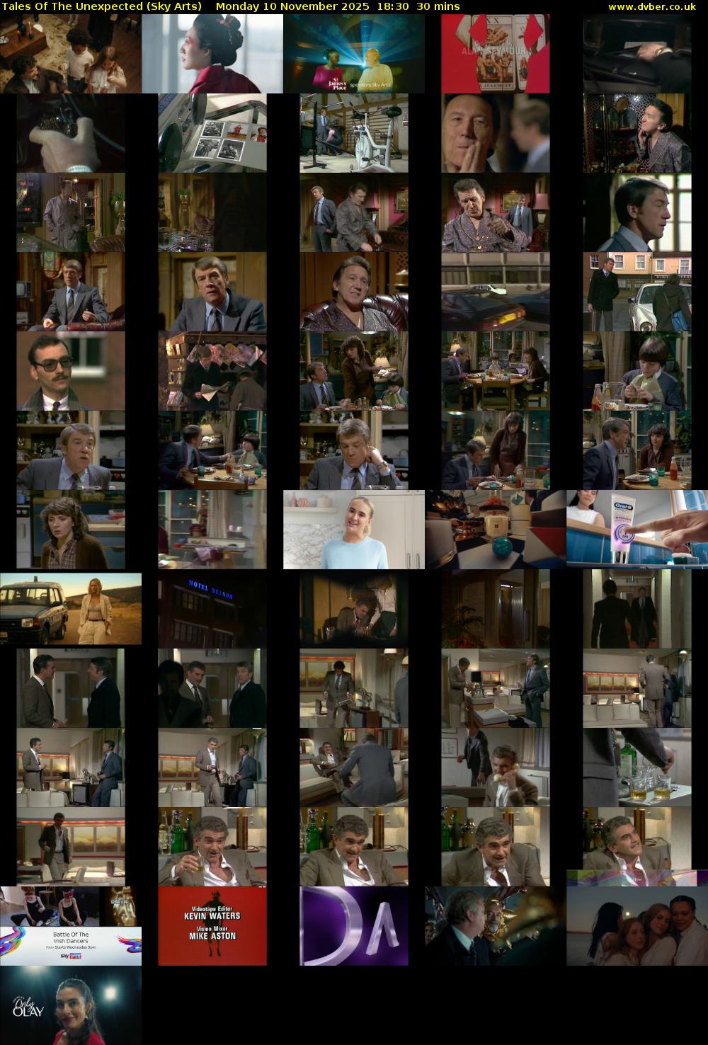 Tales Of The Unexpected (Sky Arts) Monday 10 November 2025 18:30 - 19:00