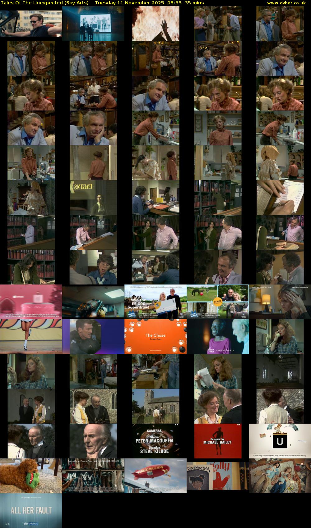 Tales Of The Unexpected (Sky Arts) Tuesday 11 November 2025 08:55 - 09:30