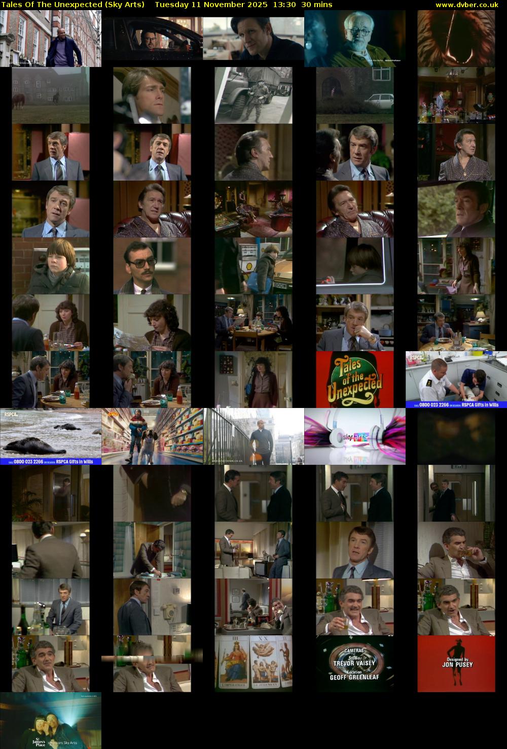 Tales Of The Unexpected (Sky Arts) Tuesday 11 November 2025 13:30 - 14:00