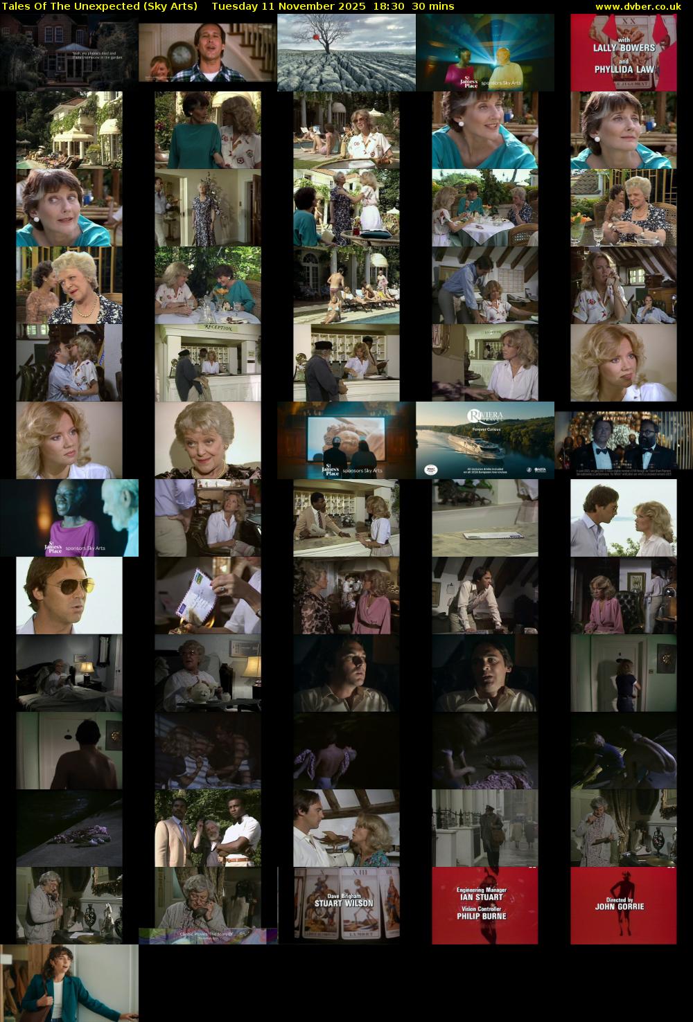 Tales Of The Unexpected (Sky Arts) Tuesday 11 November 2025 18:30 - 19:00