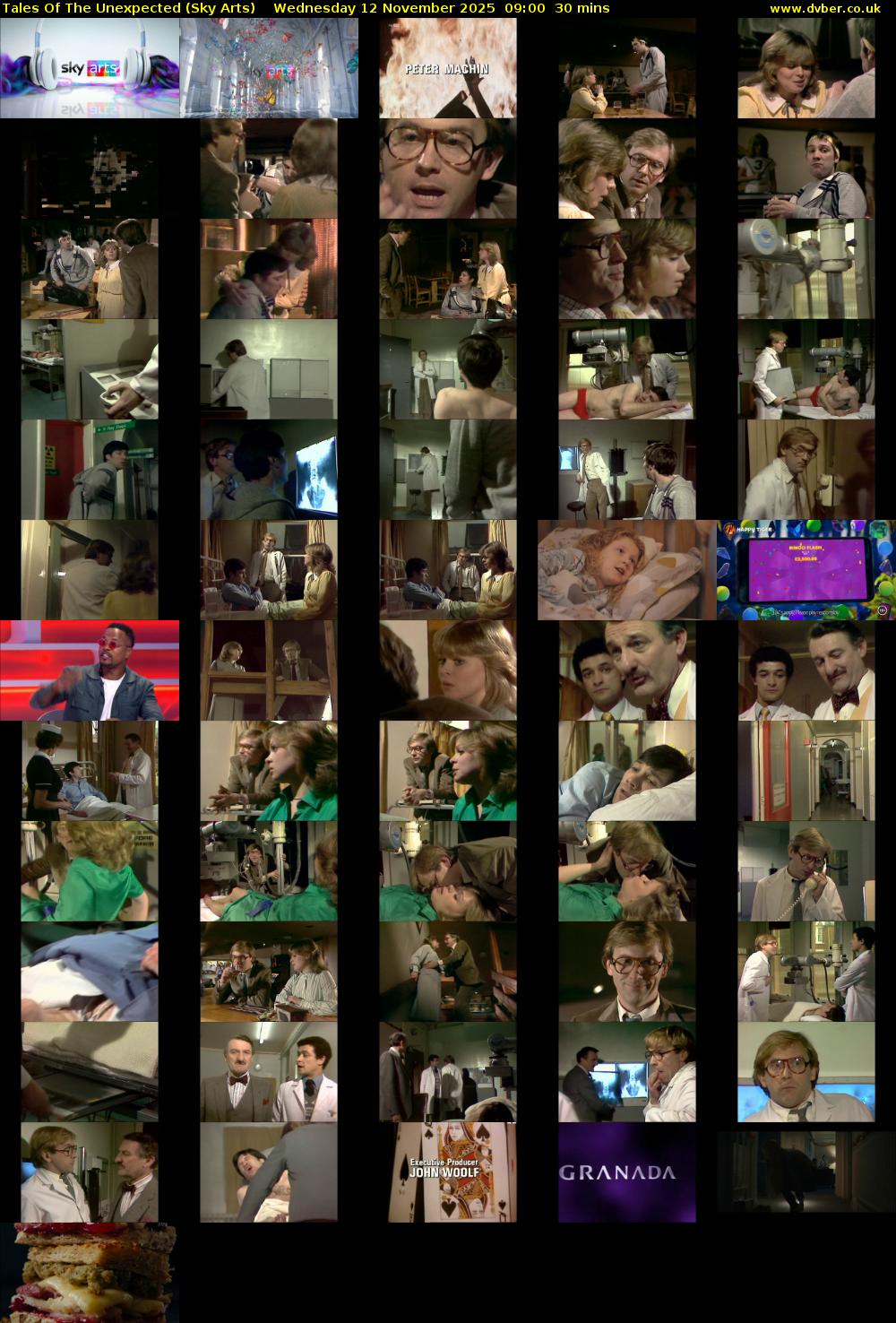 Tales Of The Unexpected (Sky Arts) Wednesday 12 November 2025 09:00 - 09:30