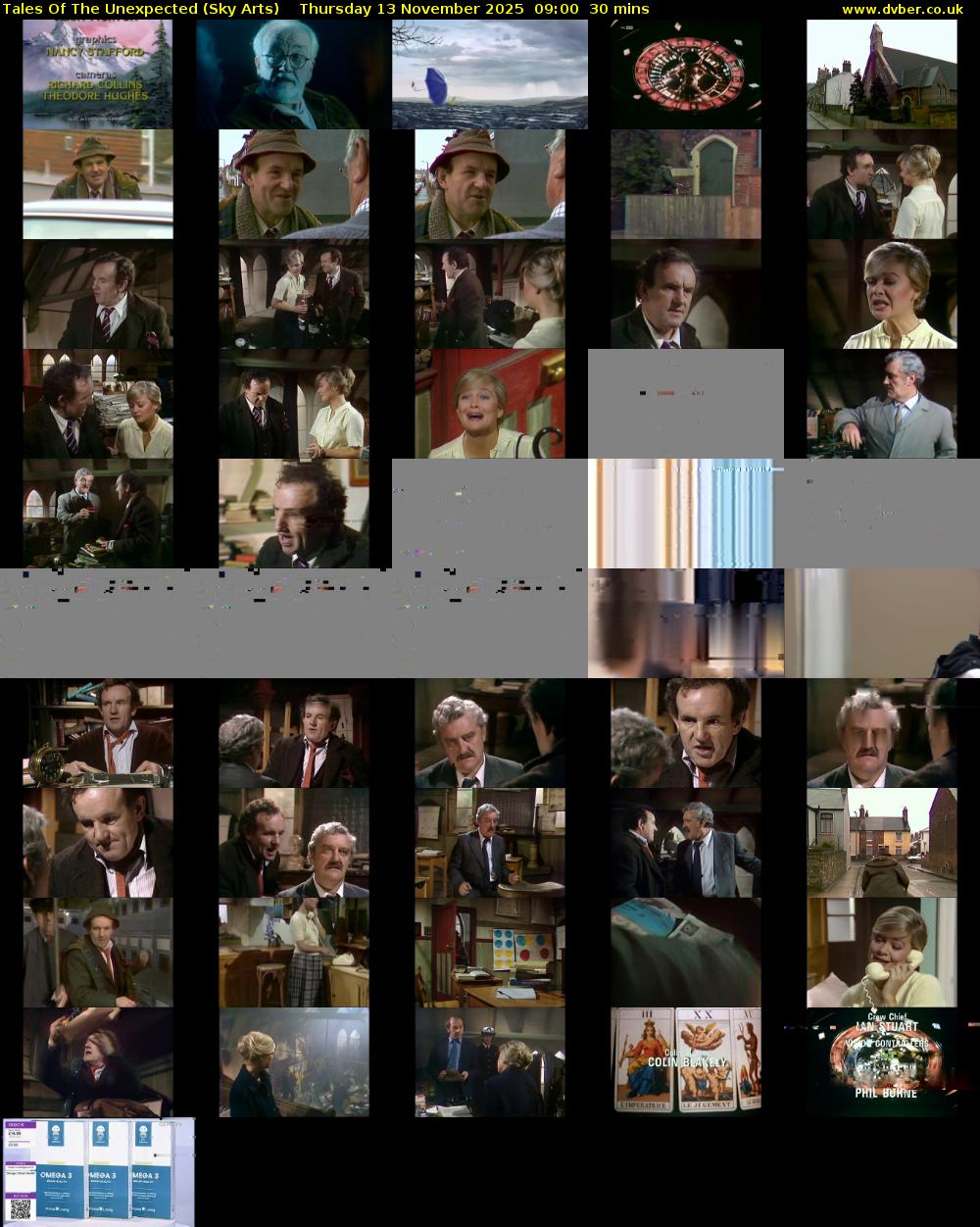 Tales Of The Unexpected (Sky Arts) Thursday 13 November 2025 09:00 - 09:30