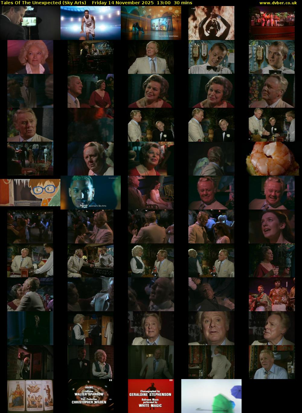 Tales Of The Unexpected (Sky Arts) Friday 14 November 2025 13:00 - 13:30