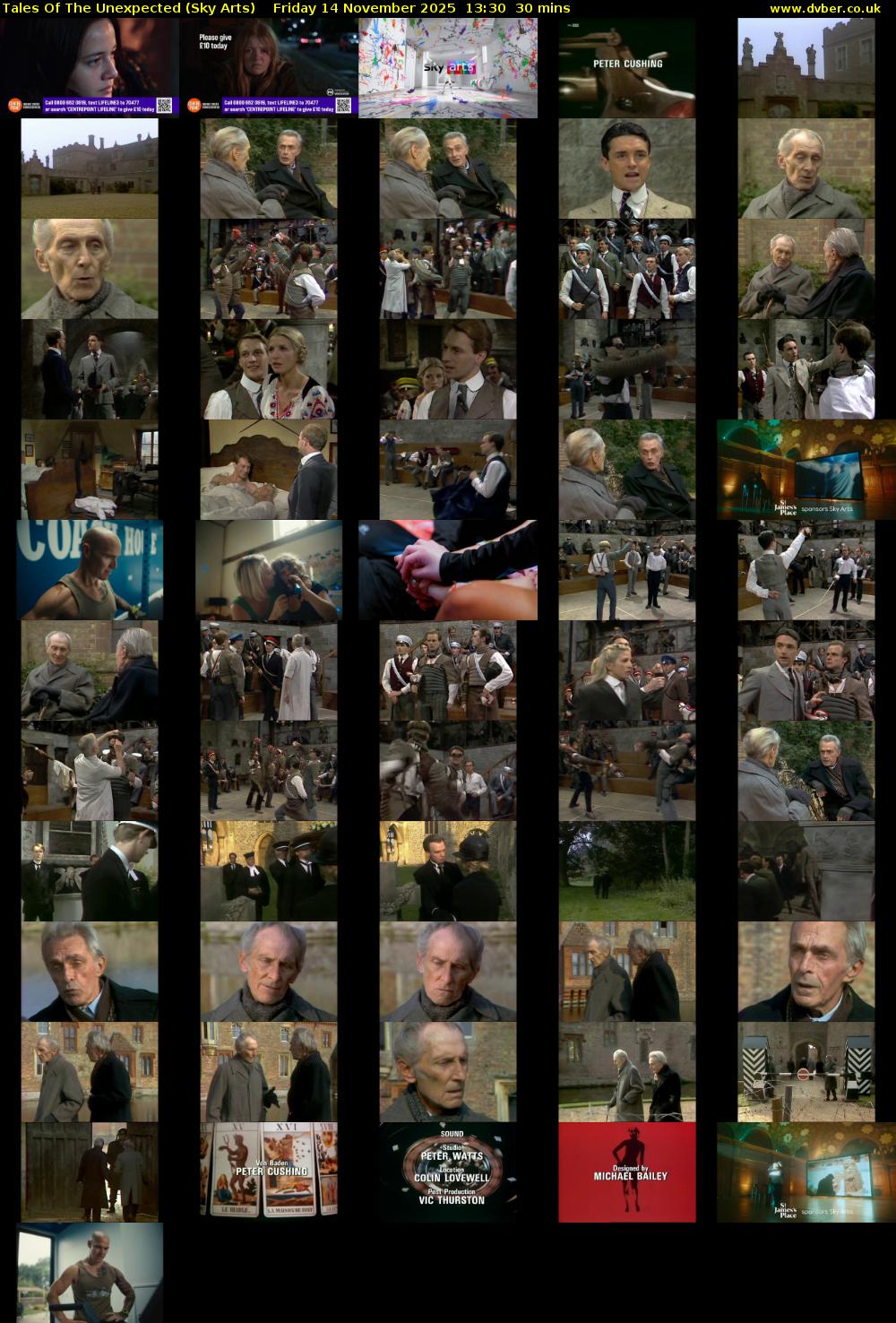 Tales Of The Unexpected (Sky Arts) Friday 14 November 2025 13:30 - 14:00