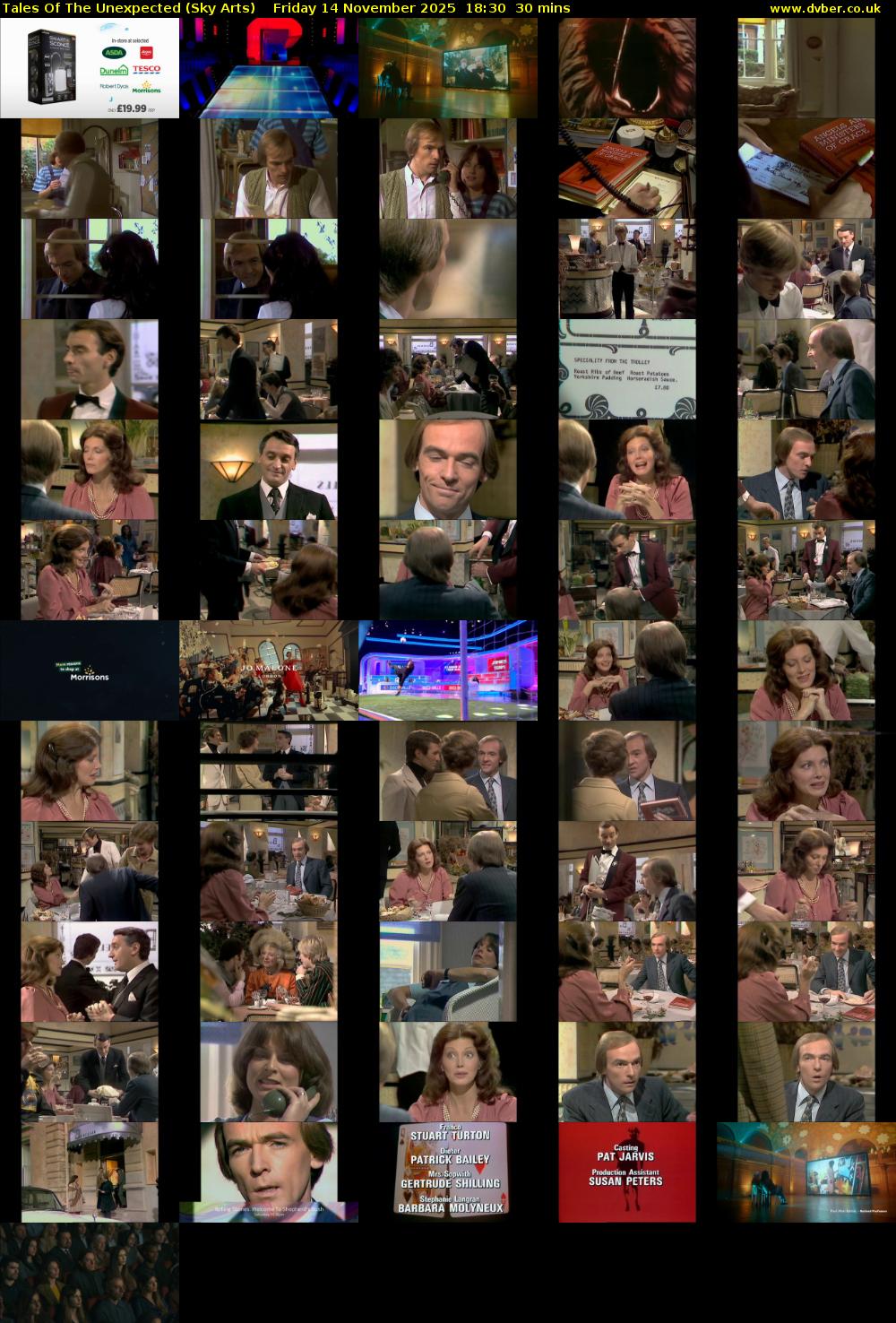 Tales Of The Unexpected (Sky Arts) Friday 14 November 2025 18:30 - 19:00