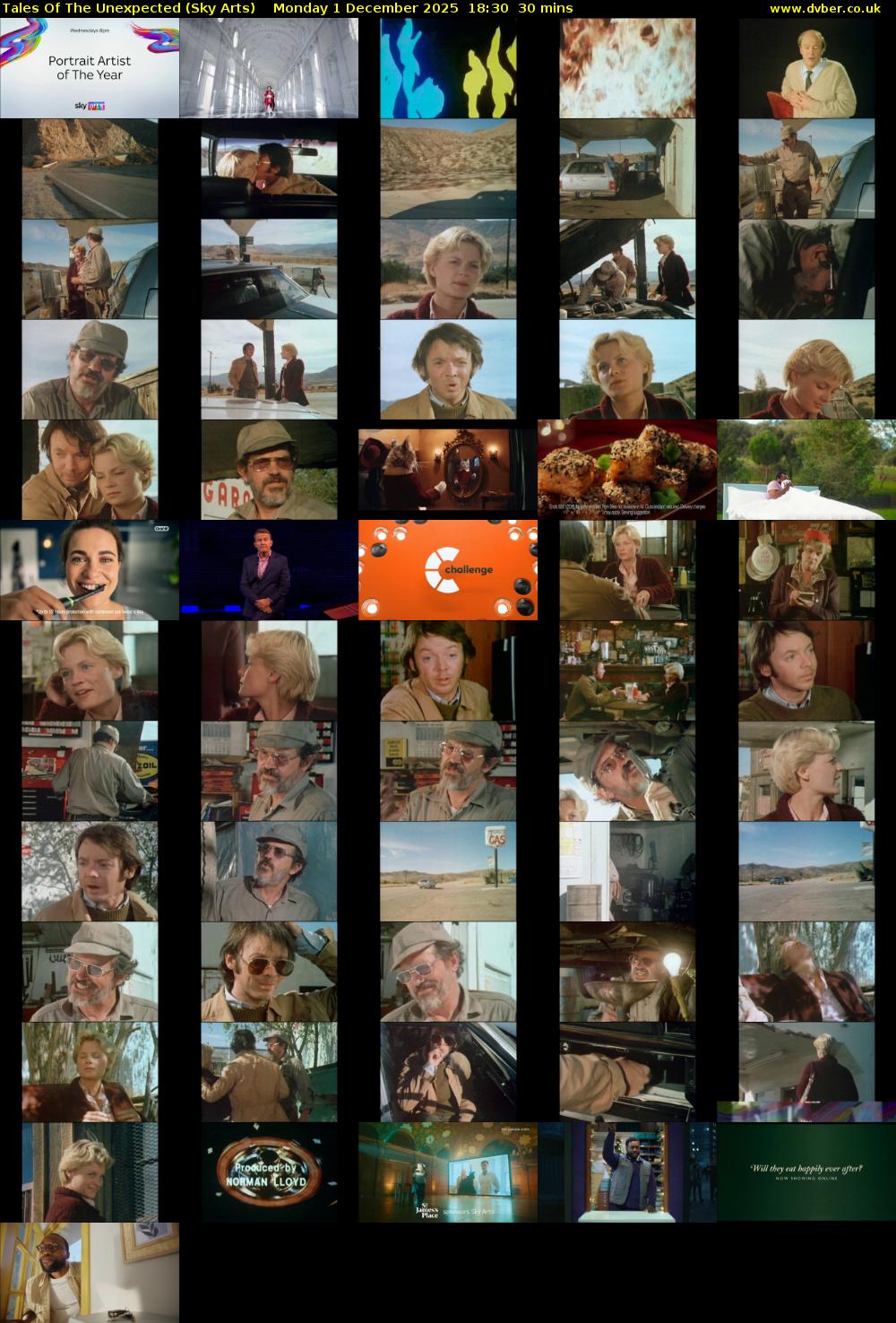 Tales Of The Unexpected (Sky Arts) Monday 1 December 2025 18:30 - 19:00