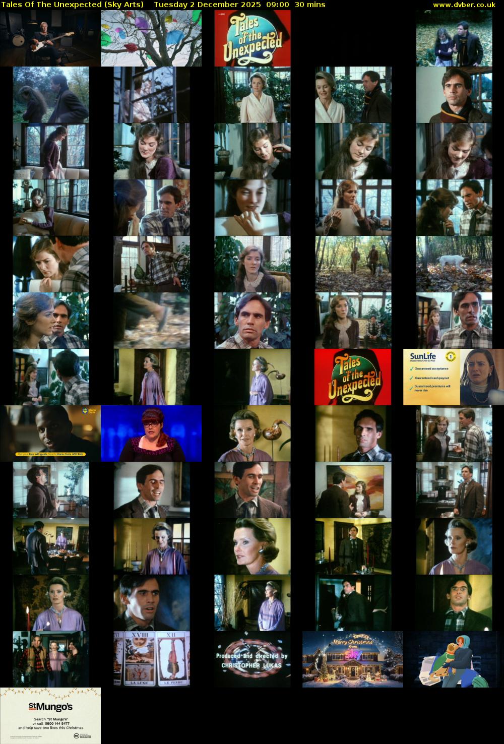 Tales Of The Unexpected (Sky Arts) Tuesday 2 December 2025 09:00 - 09:30