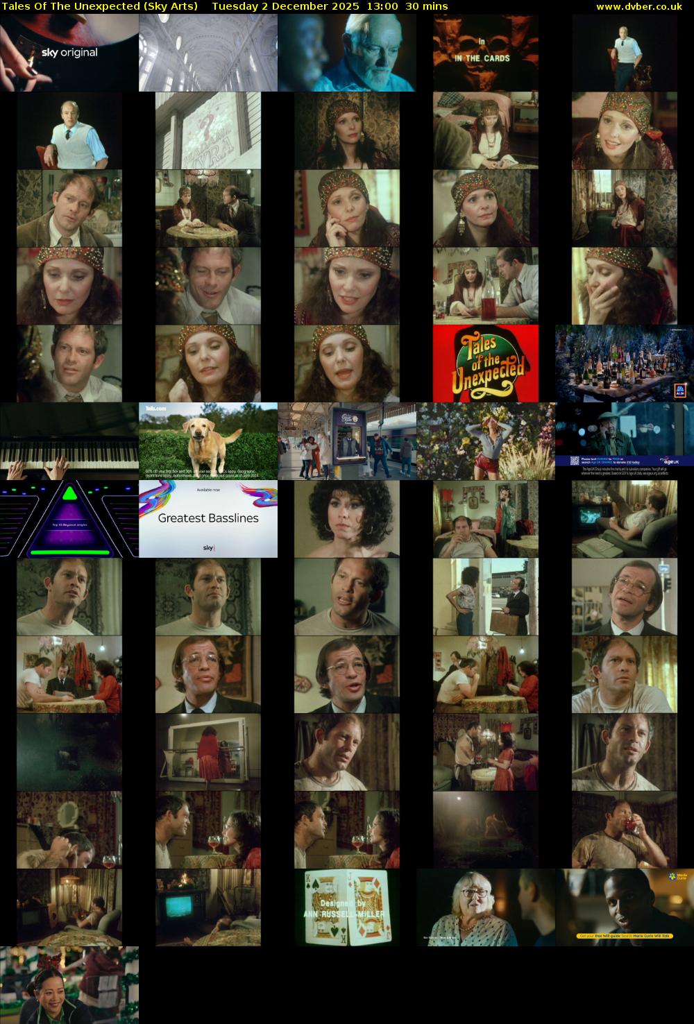 Tales Of The Unexpected (Sky Arts) Tuesday 2 December 2025 13:00 - 13:30