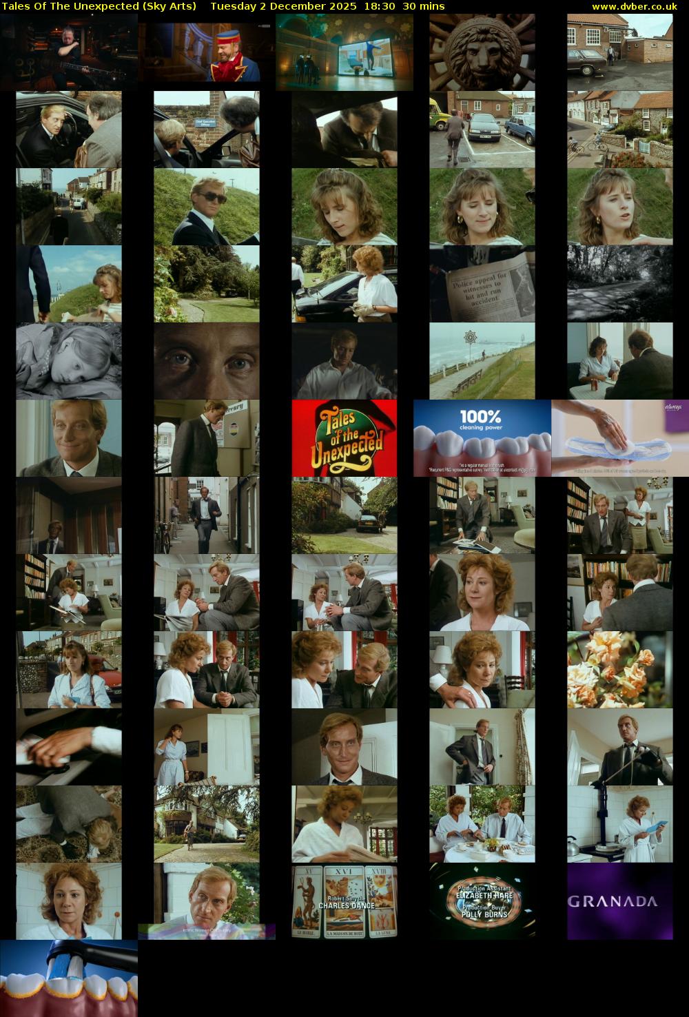 Tales Of The Unexpected (Sky Arts) Tuesday 2 December 2025 18:30 - 19:00