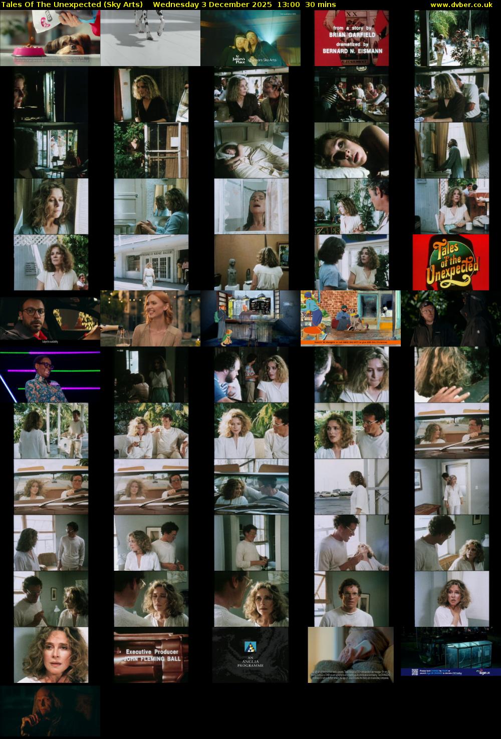 Tales Of The Unexpected (Sky Arts) Wednesday 3 December 2025 13:00 - 13:30