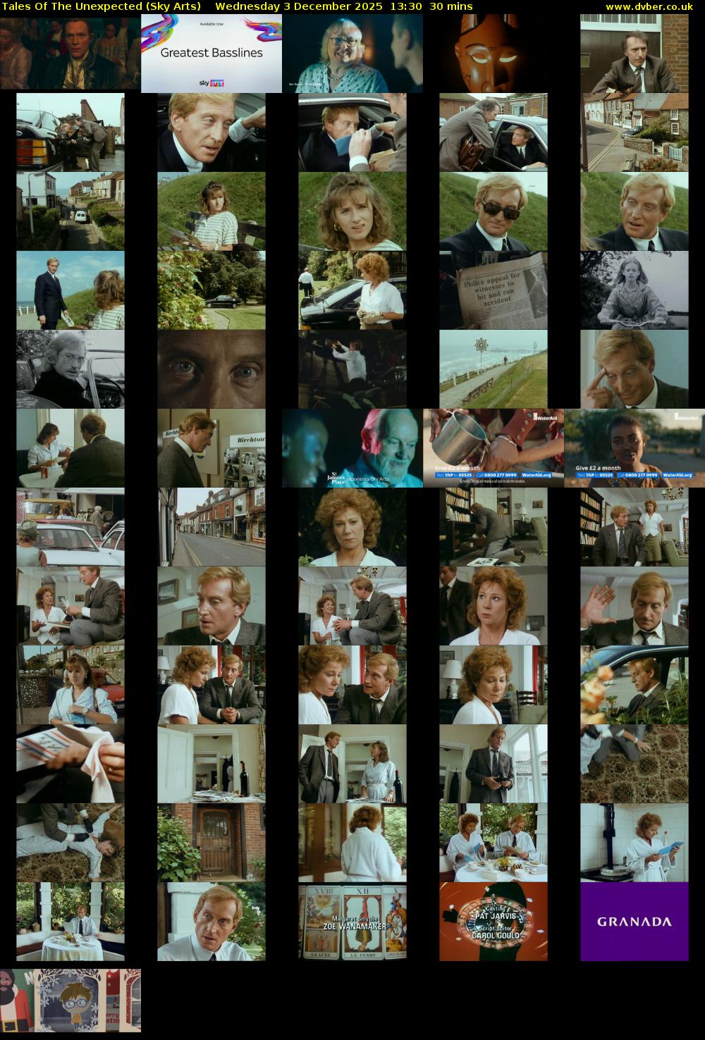 Tales Of The Unexpected (Sky Arts) Wednesday 3 December 2025 13:30 - 14:00