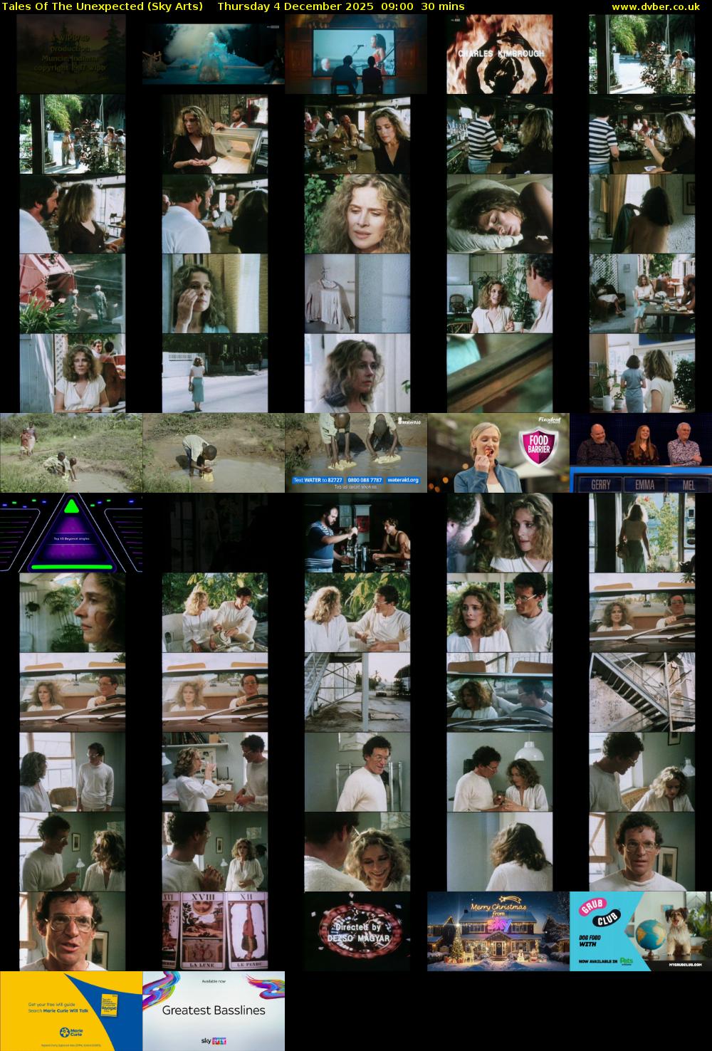 Tales Of The Unexpected (Sky Arts) Thursday 4 December 2025 09:00 - 09:30