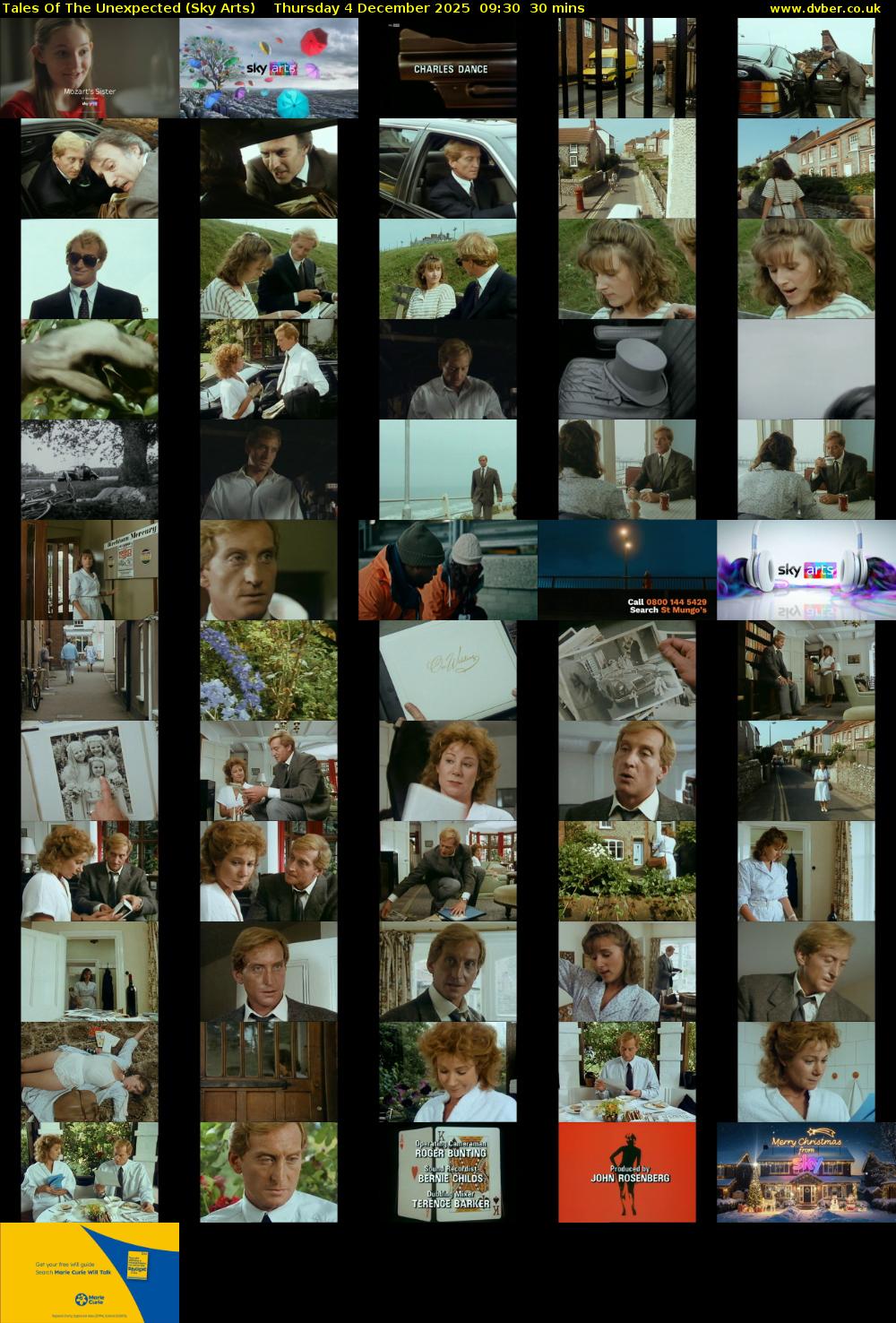 Tales Of The Unexpected (Sky Arts) Thursday 4 December 2025 09:30 - 10:00