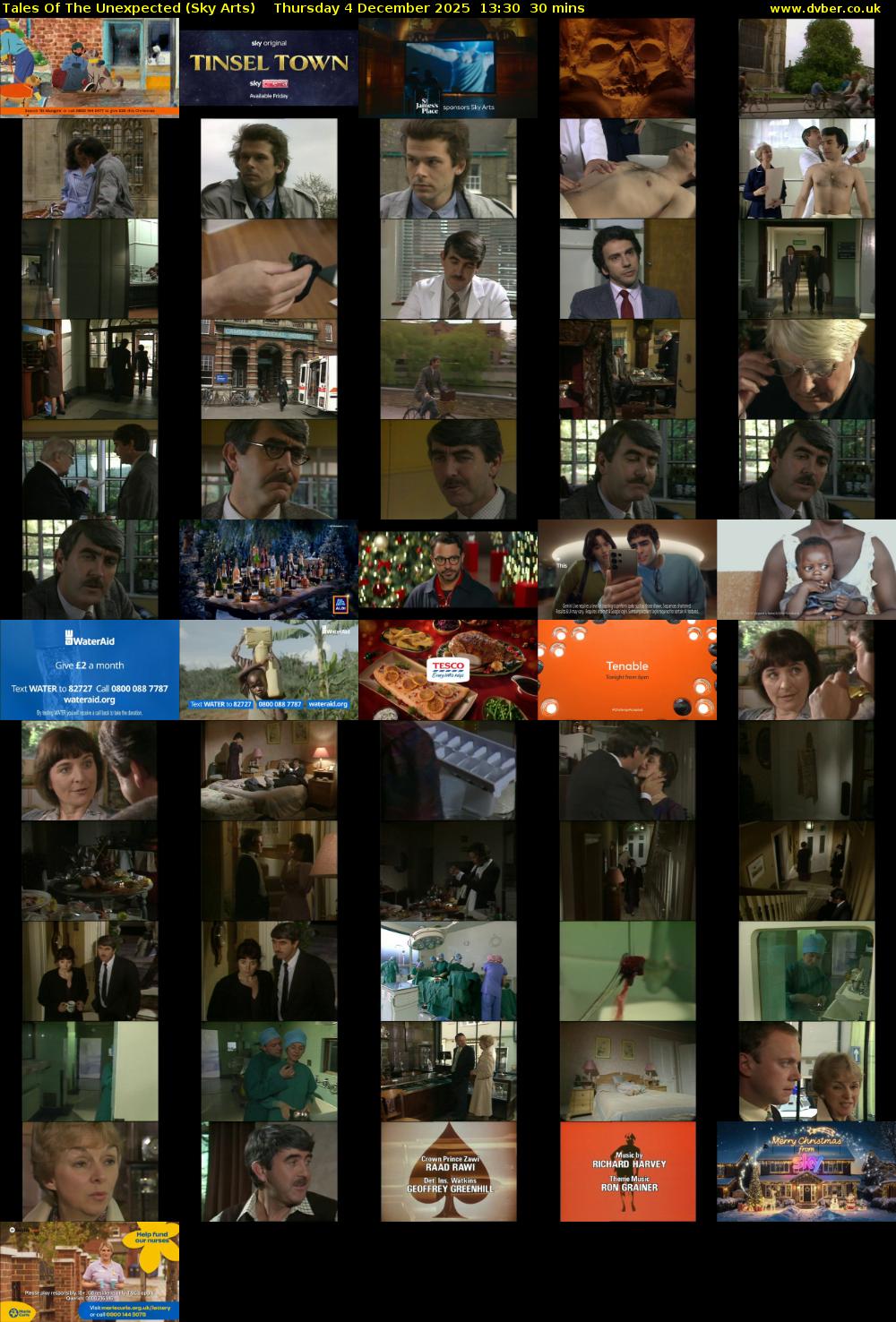 Tales Of The Unexpected (Sky Arts) Thursday 4 December 2025 13:30 - 14:00