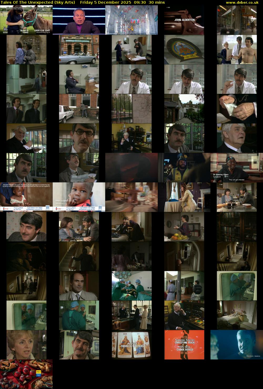 Tales Of The Unexpected (Sky Arts) Friday 5 December 2025 09:30 - 10:00