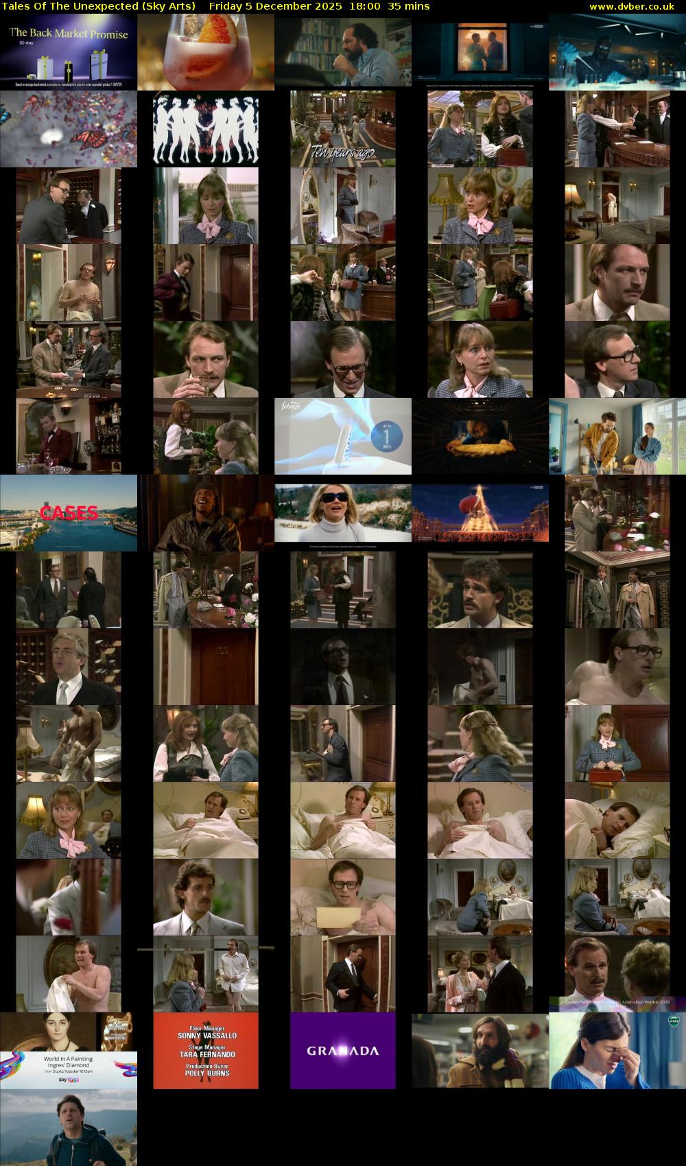 Tales Of The Unexpected (Sky Arts) Friday 5 December 2025 18:00 - 18:35