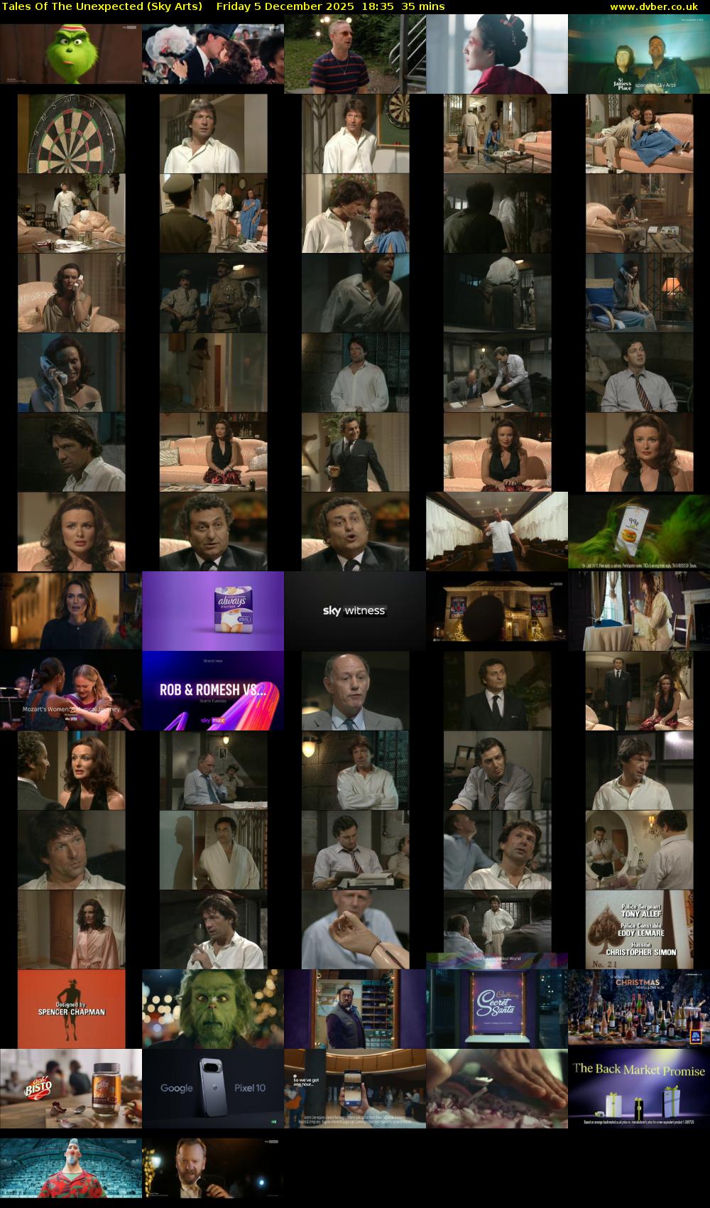 Tales Of The Unexpected (Sky Arts) Friday 5 December 2025 18:35 - 19:10