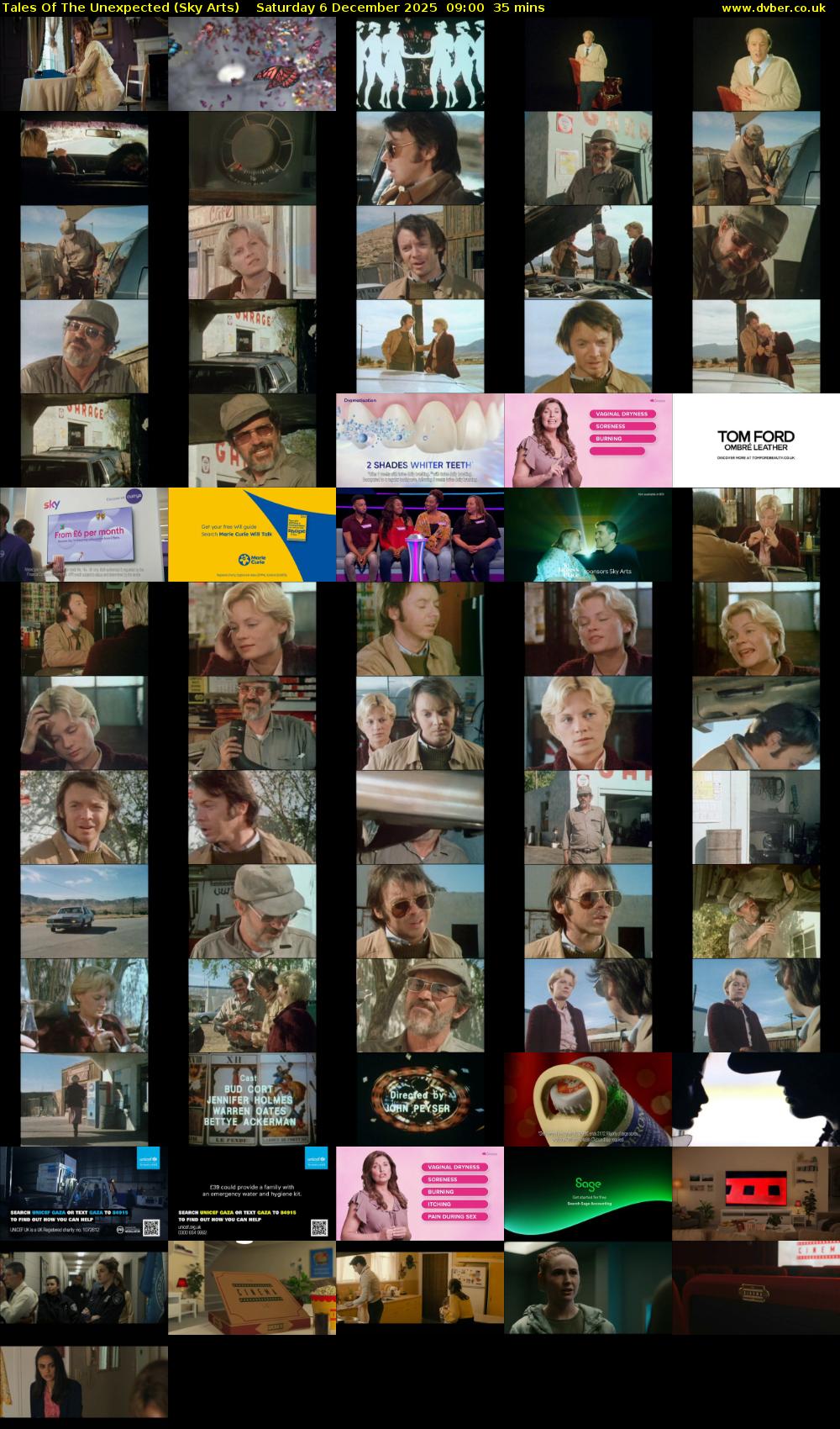 Tales Of The Unexpected (Sky Arts) Saturday 6 December 2025 09:00 - 09:35