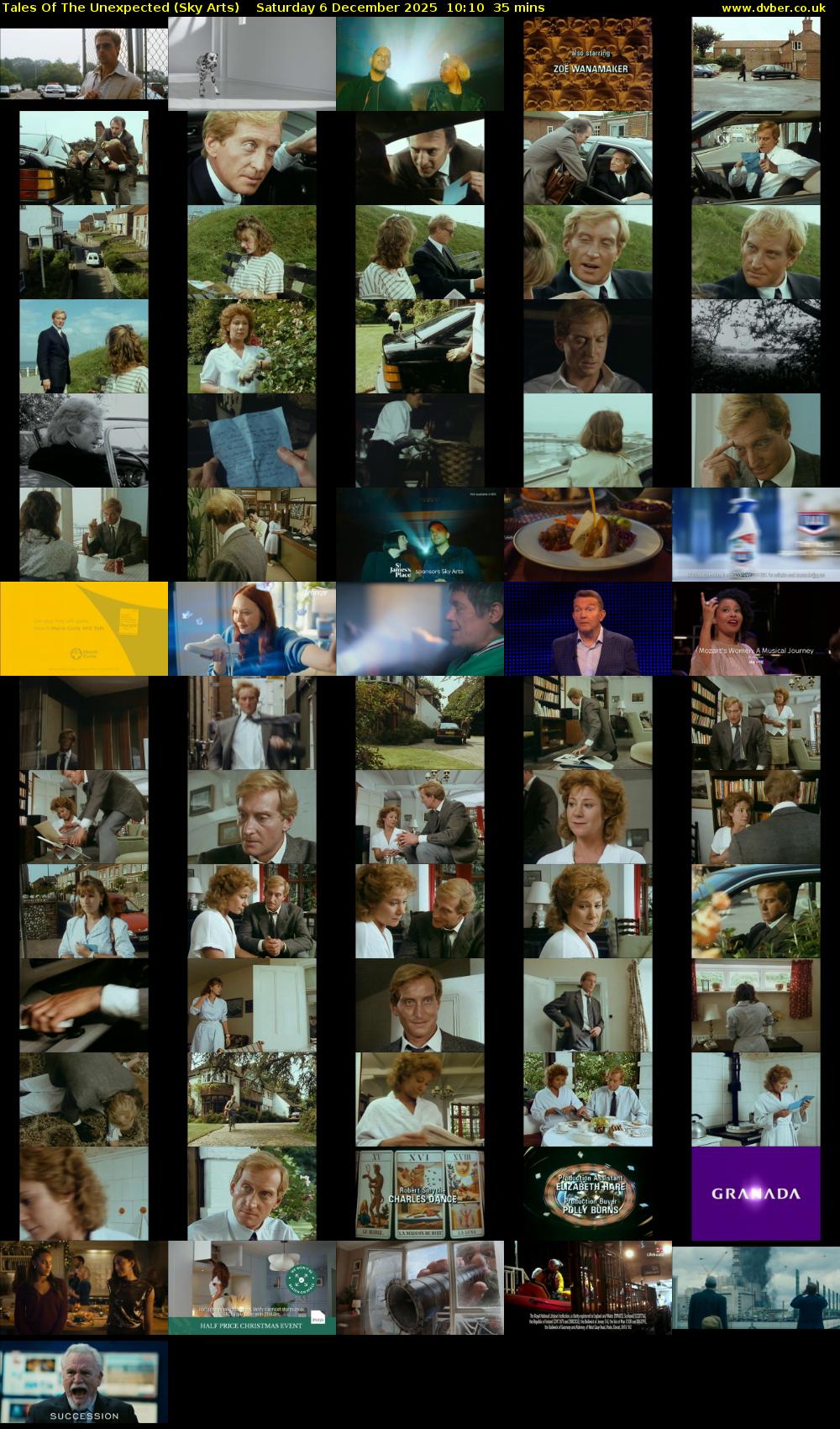 Tales Of The Unexpected (Sky Arts) Saturday 6 December 2025 10:10 - 10:45