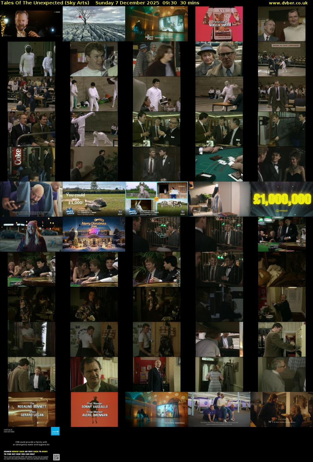 Tales Of The Unexpected (Sky Arts) Sunday 7 December 2025 09:30 - 10:00