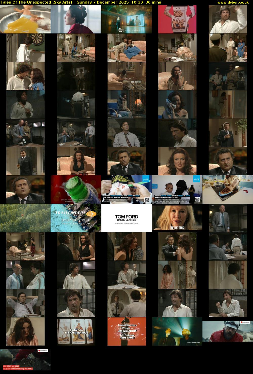 Tales Of The Unexpected (Sky Arts) Sunday 7 December 2025 10:30 - 11:00