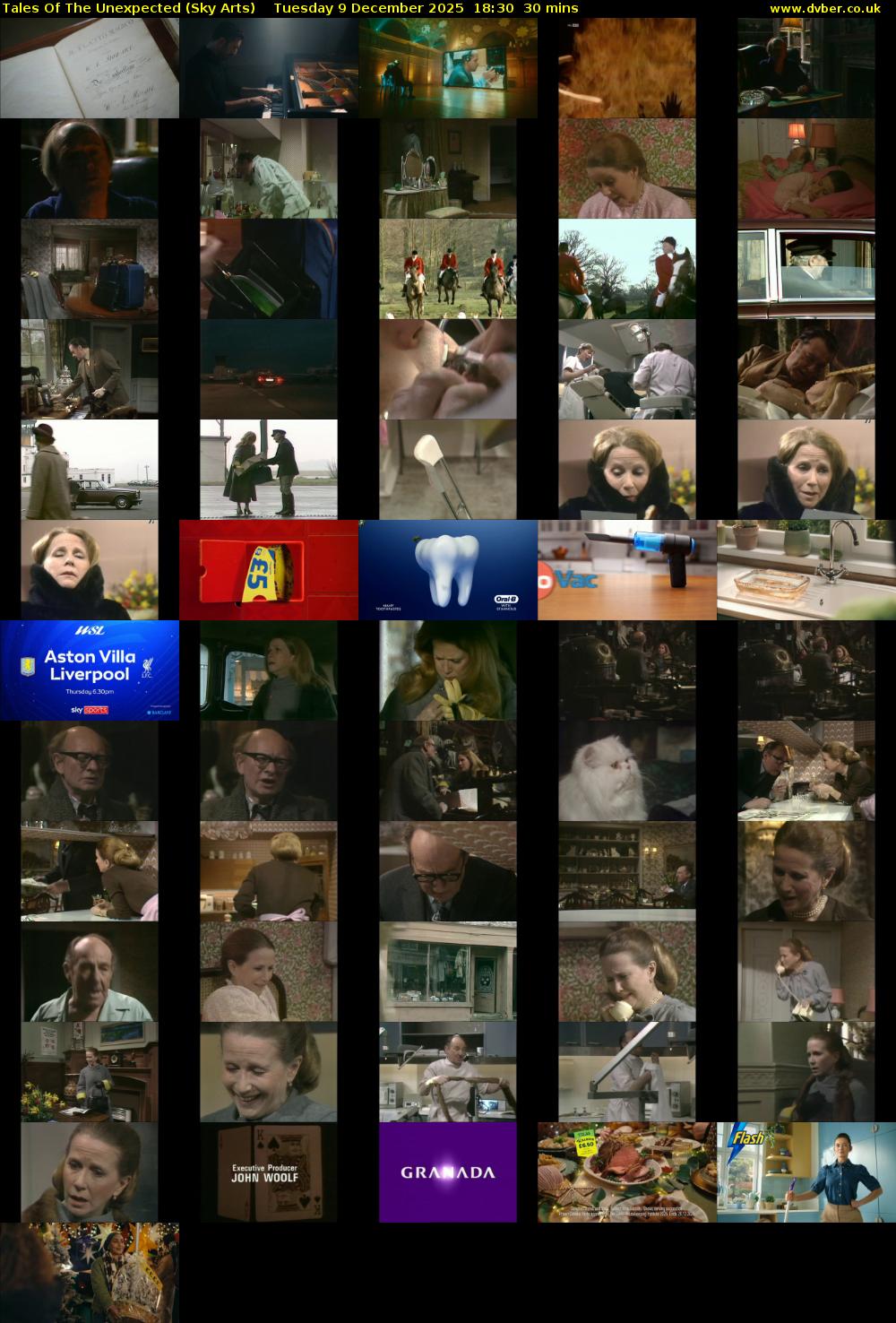 Tales Of The Unexpected (Sky Arts) Tuesday 9 December 2025 18:30 - 19:00