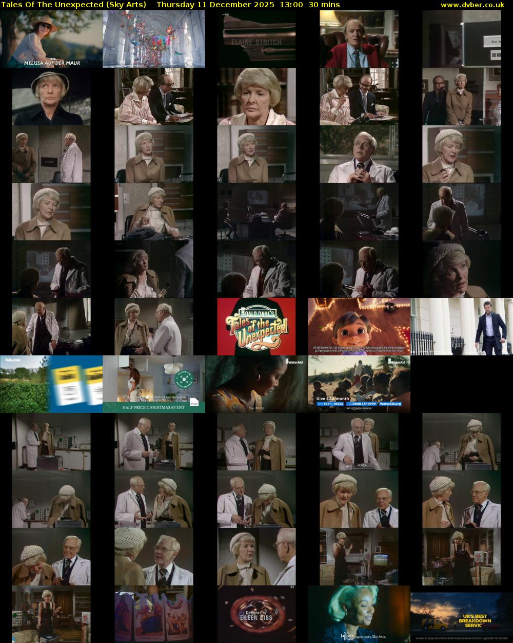 Tales Of The Unexpected (Sky Arts) Thursday 11 December 2025 13:00 - 13:30