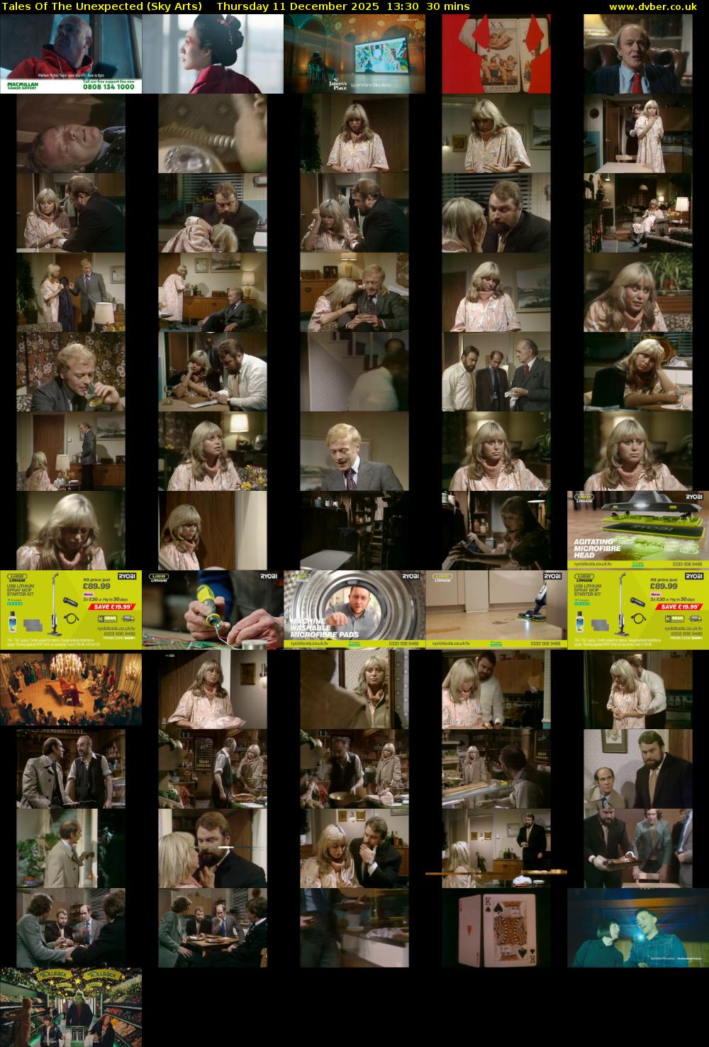 Tales Of The Unexpected (Sky Arts) Thursday 11 December 2025 13:30 - 14:00