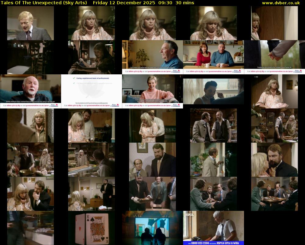 Tales Of The Unexpected (Sky Arts) Friday 12 December 2025 09:30 - 10:00